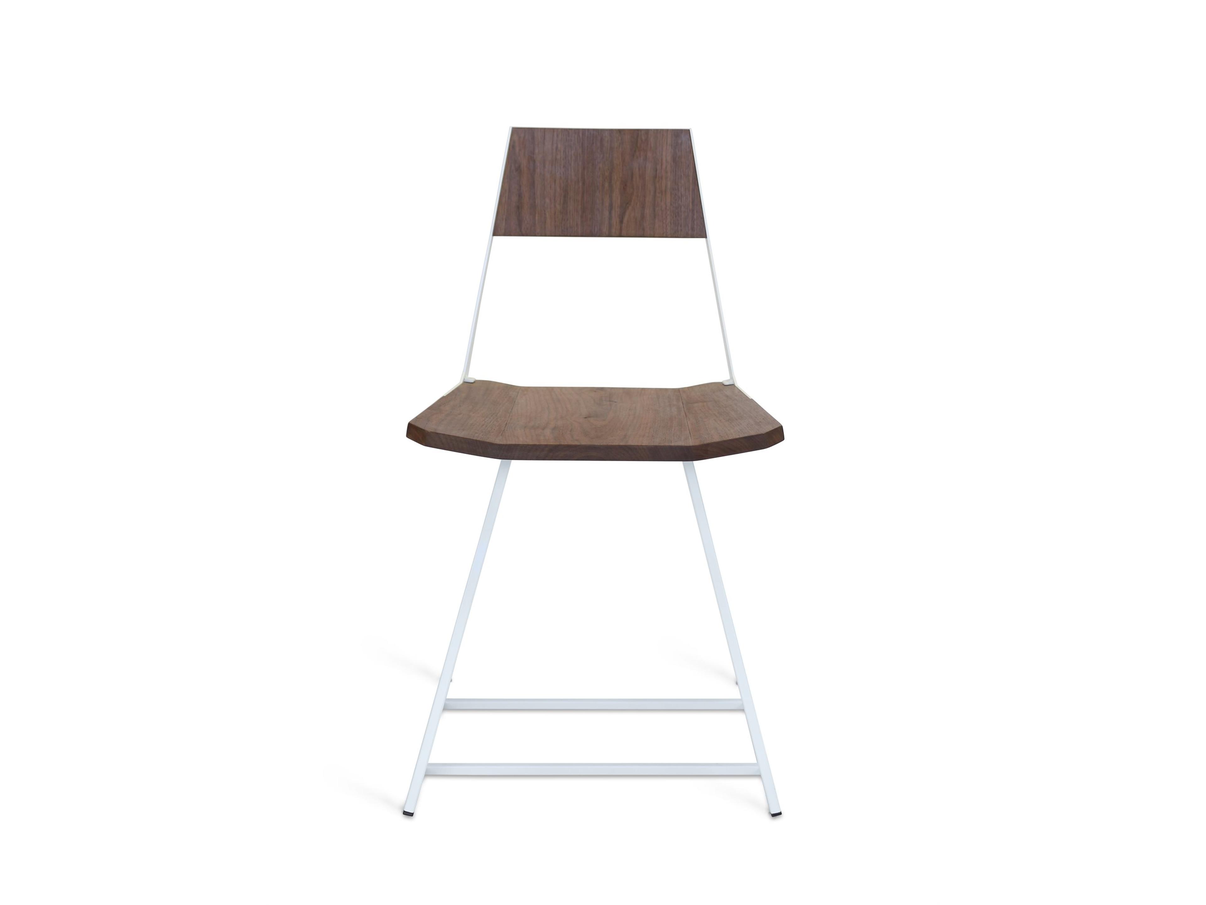 Tronk Design Clarke Collection Walnut Wood Brown Side Dining Chair