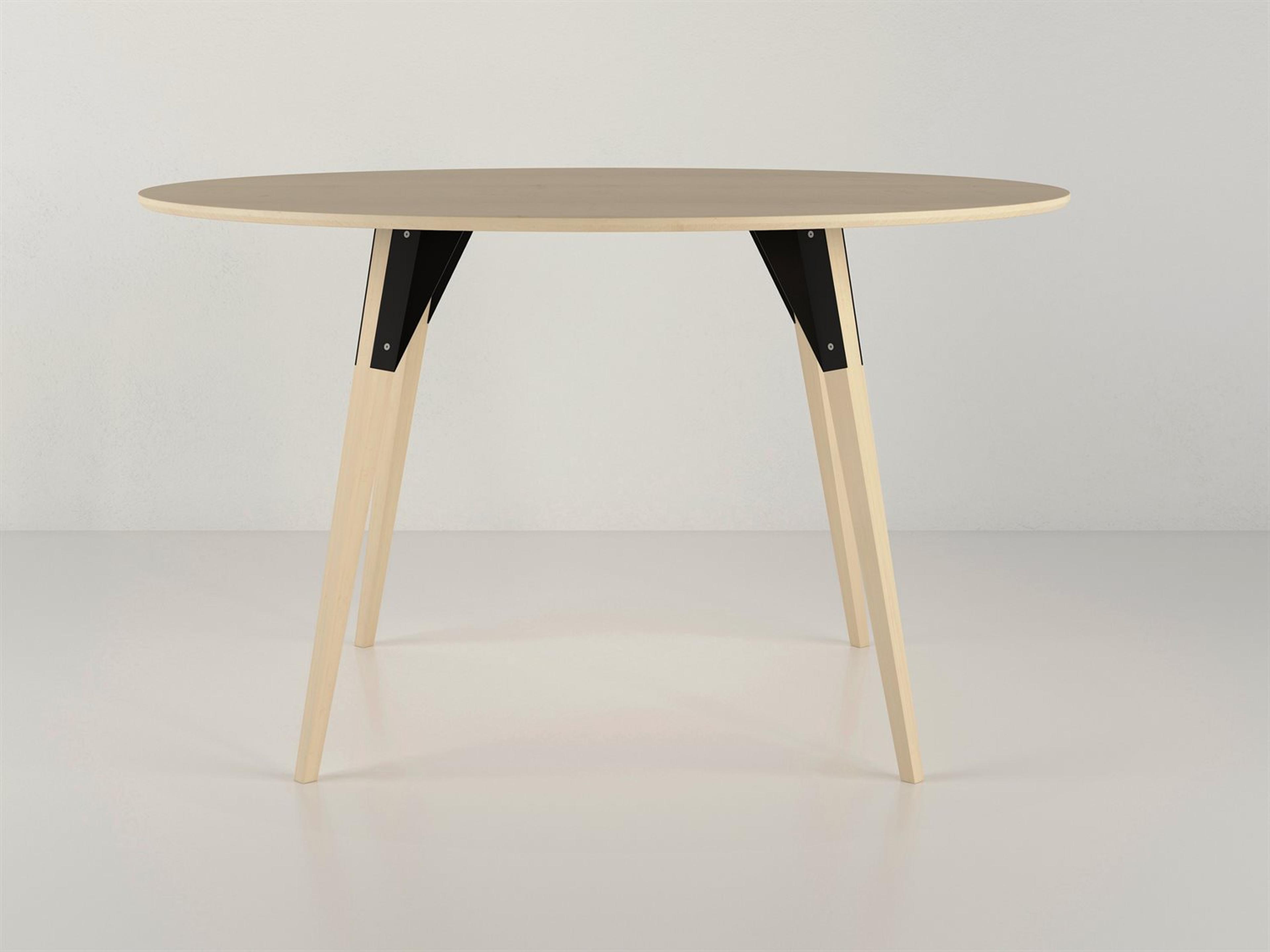 Clarke Collection Oval Wood Black Dining Table