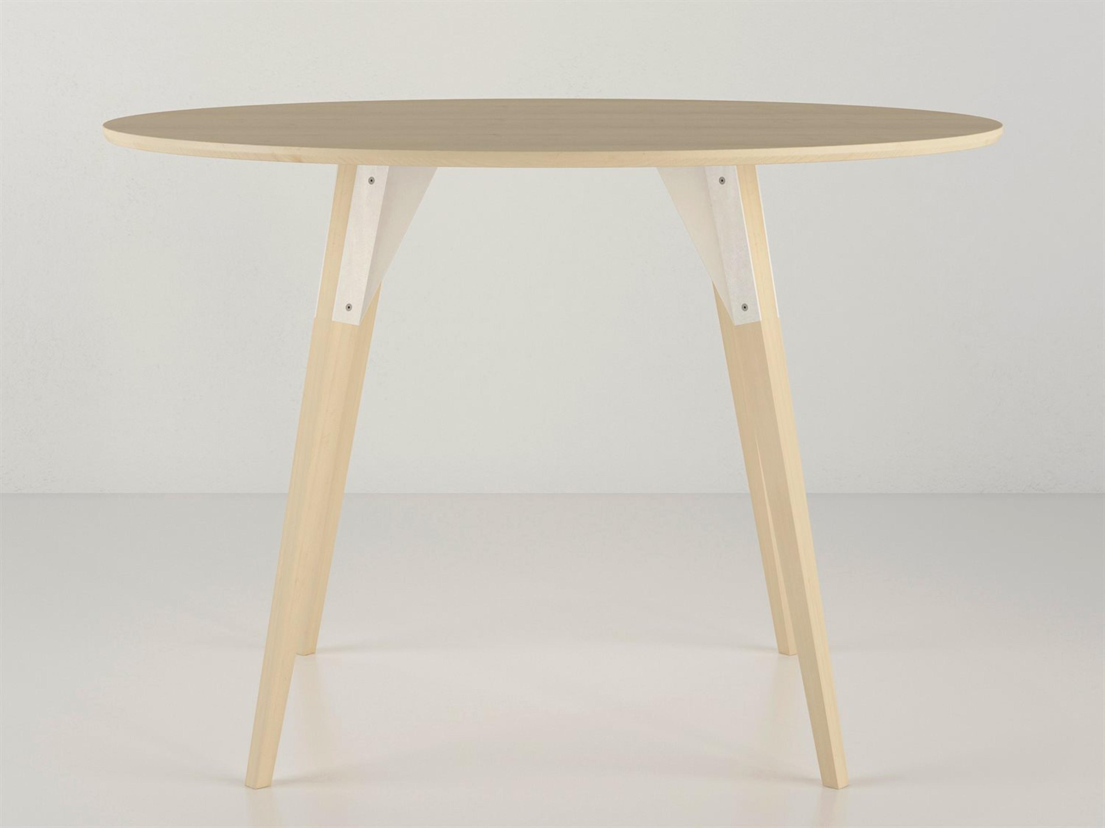 Clarke Collection Oval Wood White Dining Table