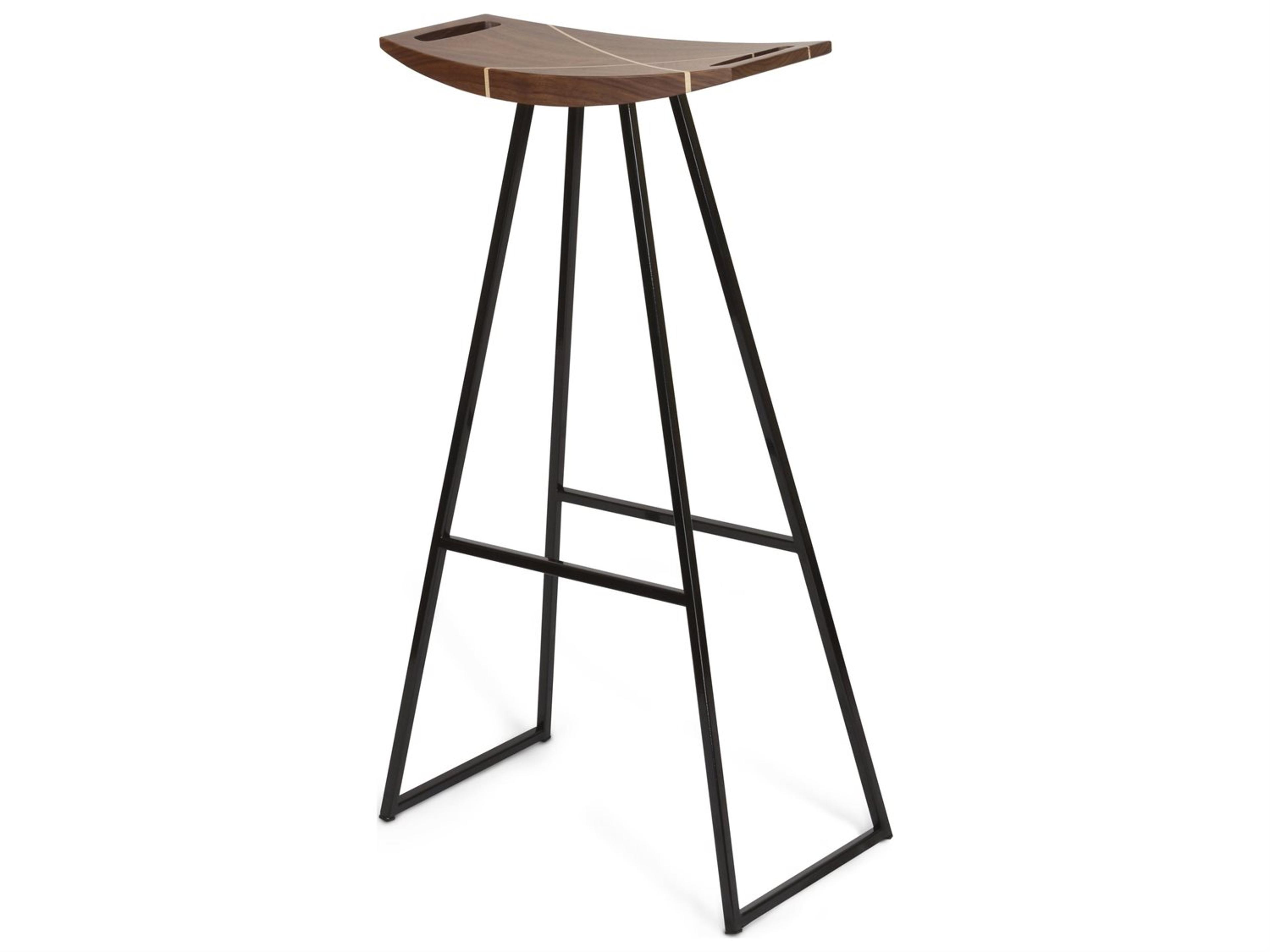 Robert Walnut Wood Bar Stool
