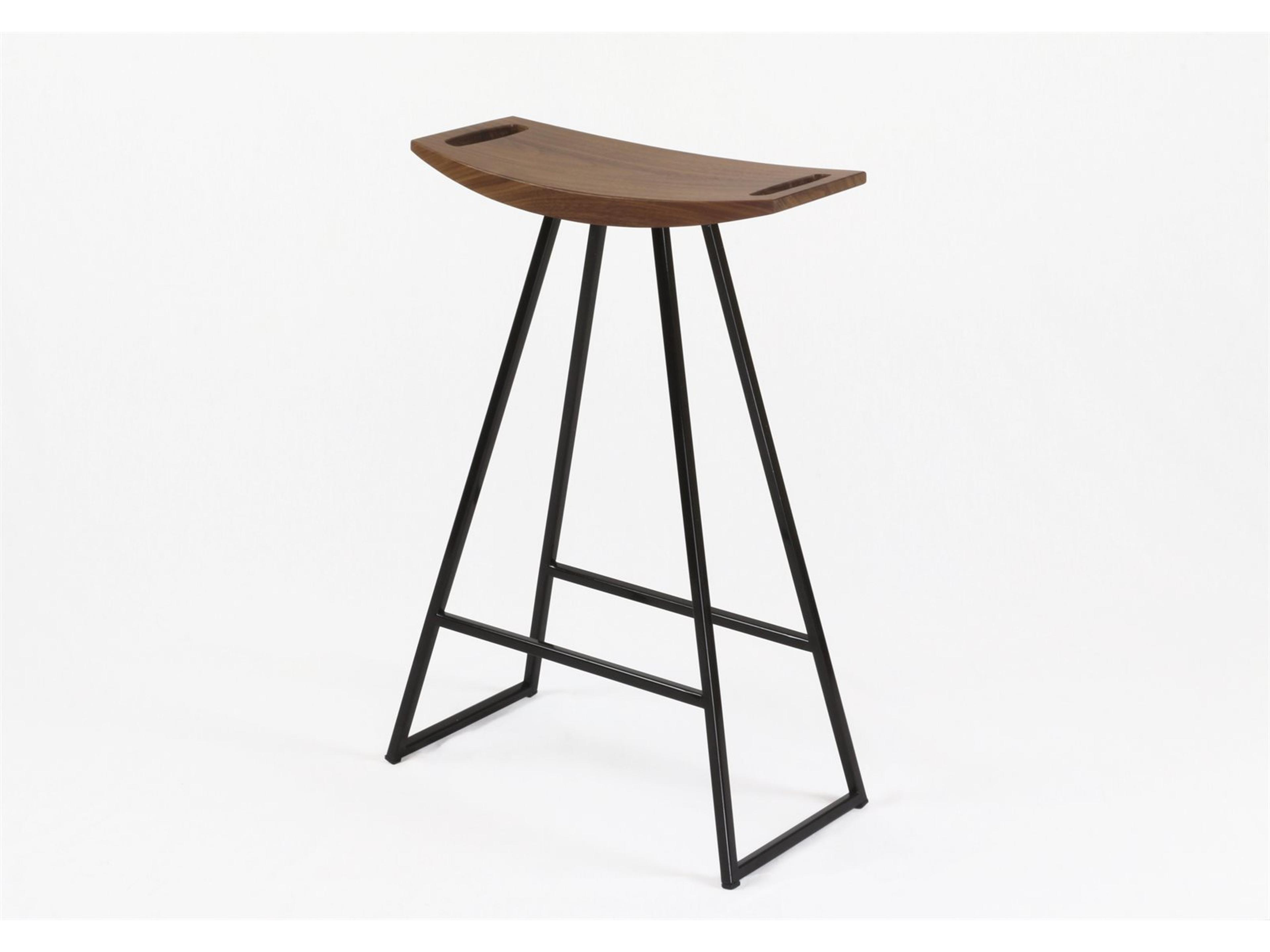 Robert Walnut Wood Counter Stool