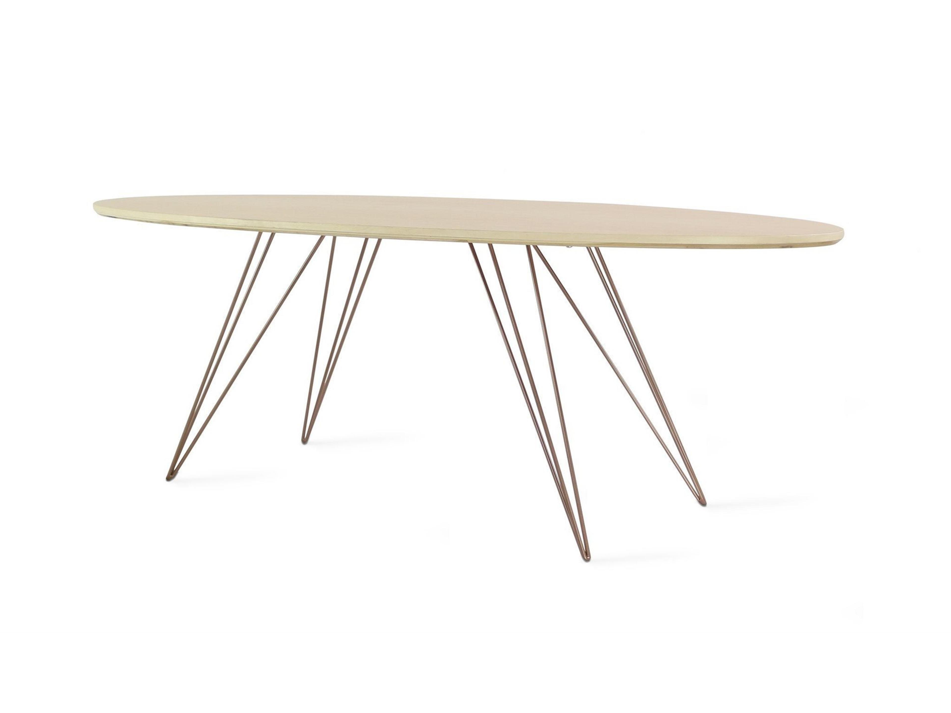 Williams Table Collection Oval Wood Rose Copper Coffee