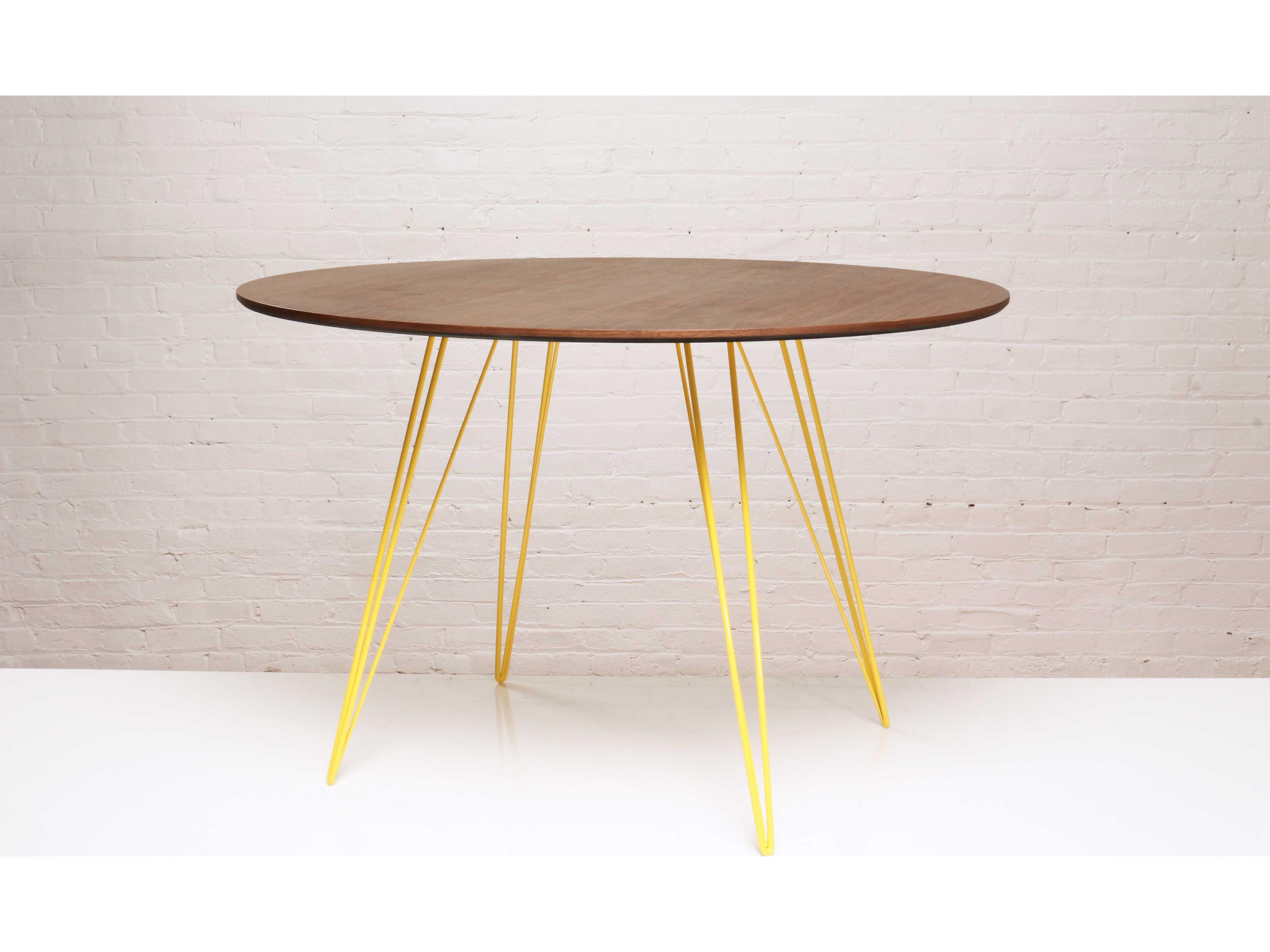 Williams Oval Wood Dining Table Small Walnut