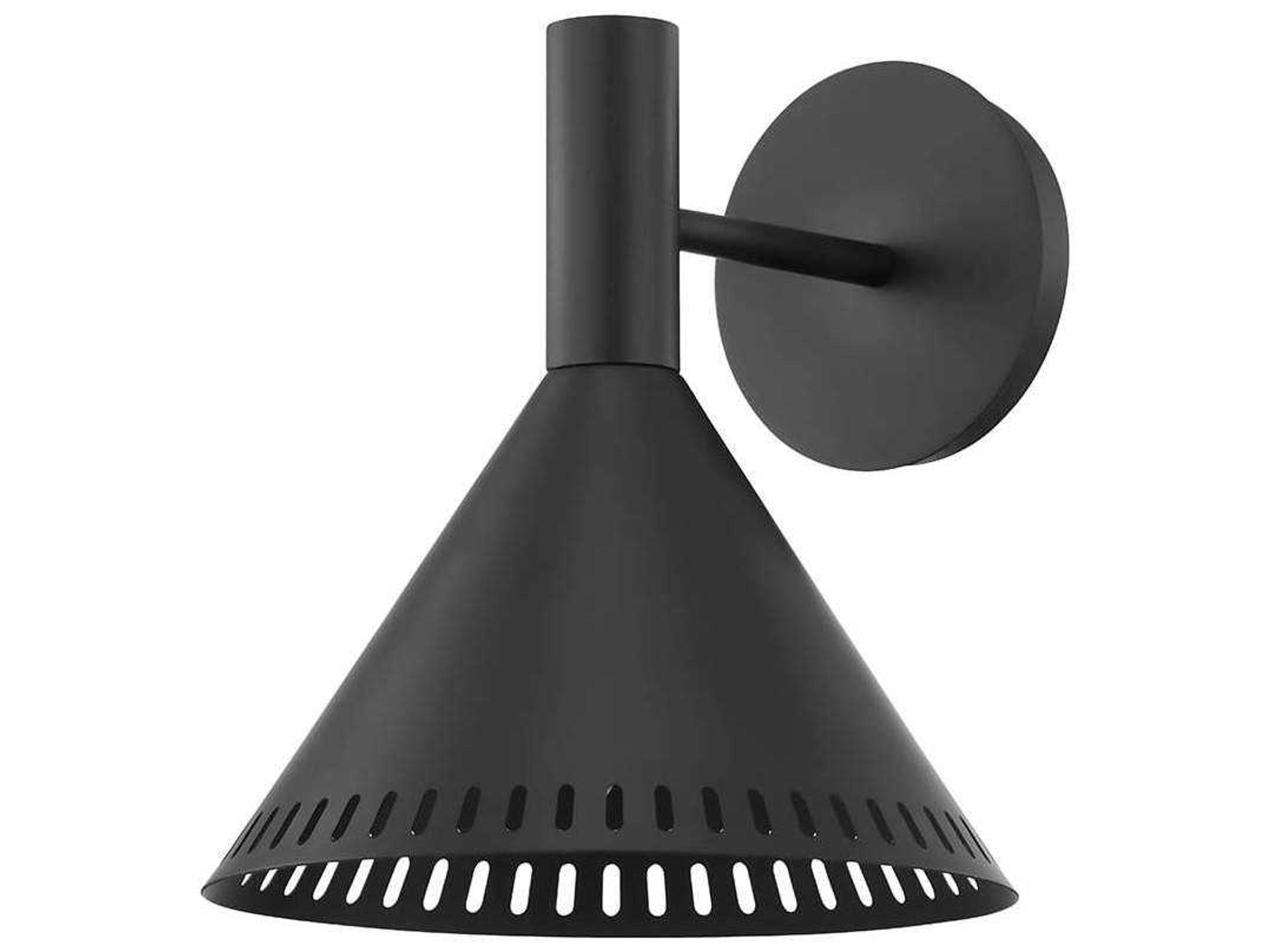Atticus 1-Light Satin Black Wall Sconce
