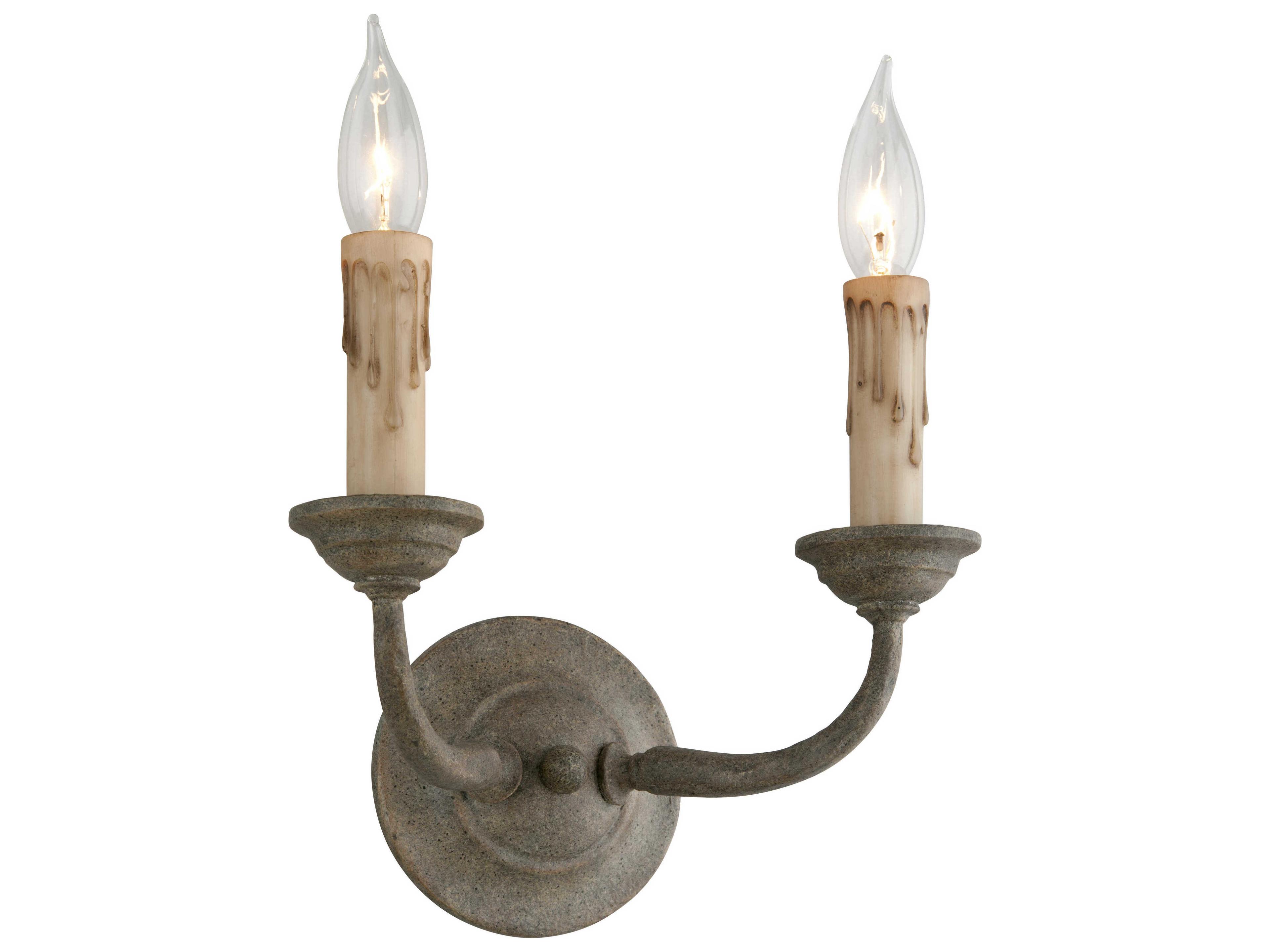 Cyrano 2-Light Earthen Bronze Wall Sconce