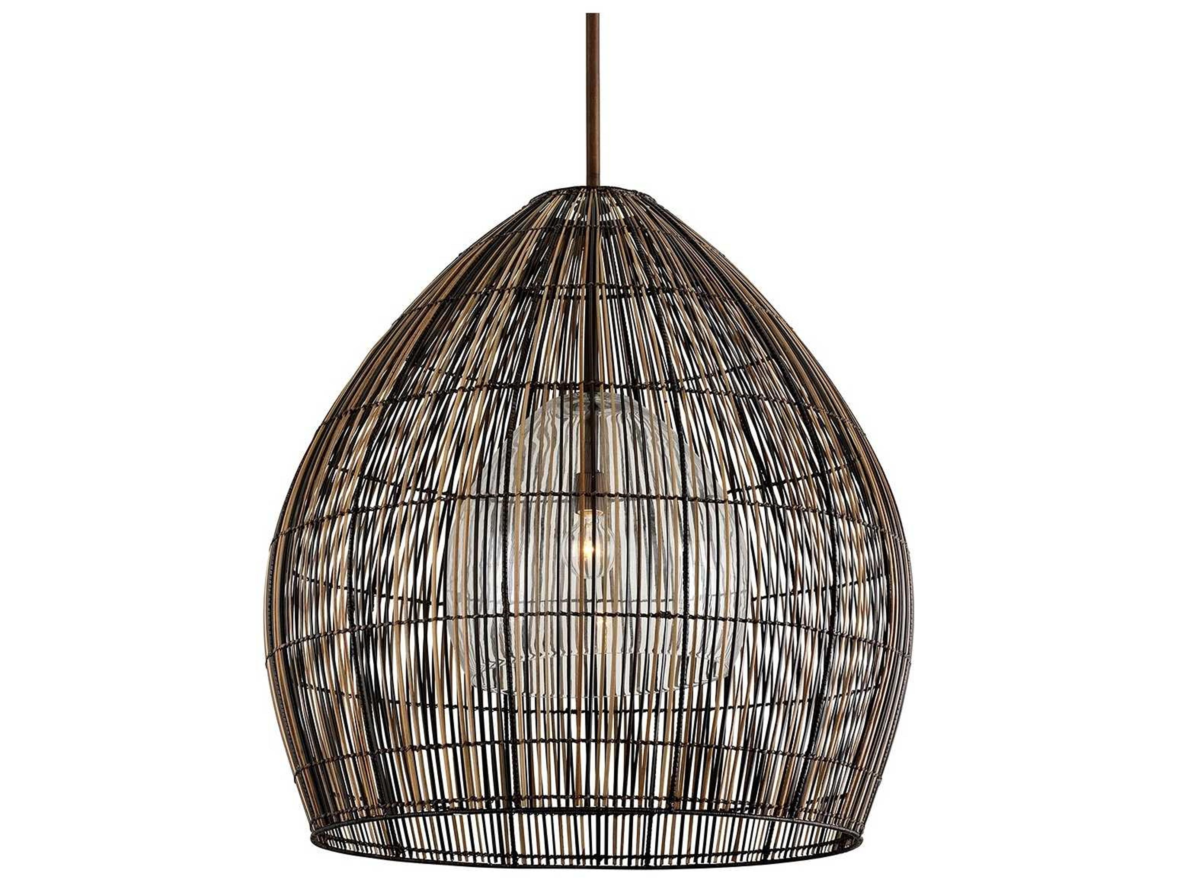 Holden 1-Light Bronze Dome Pendant