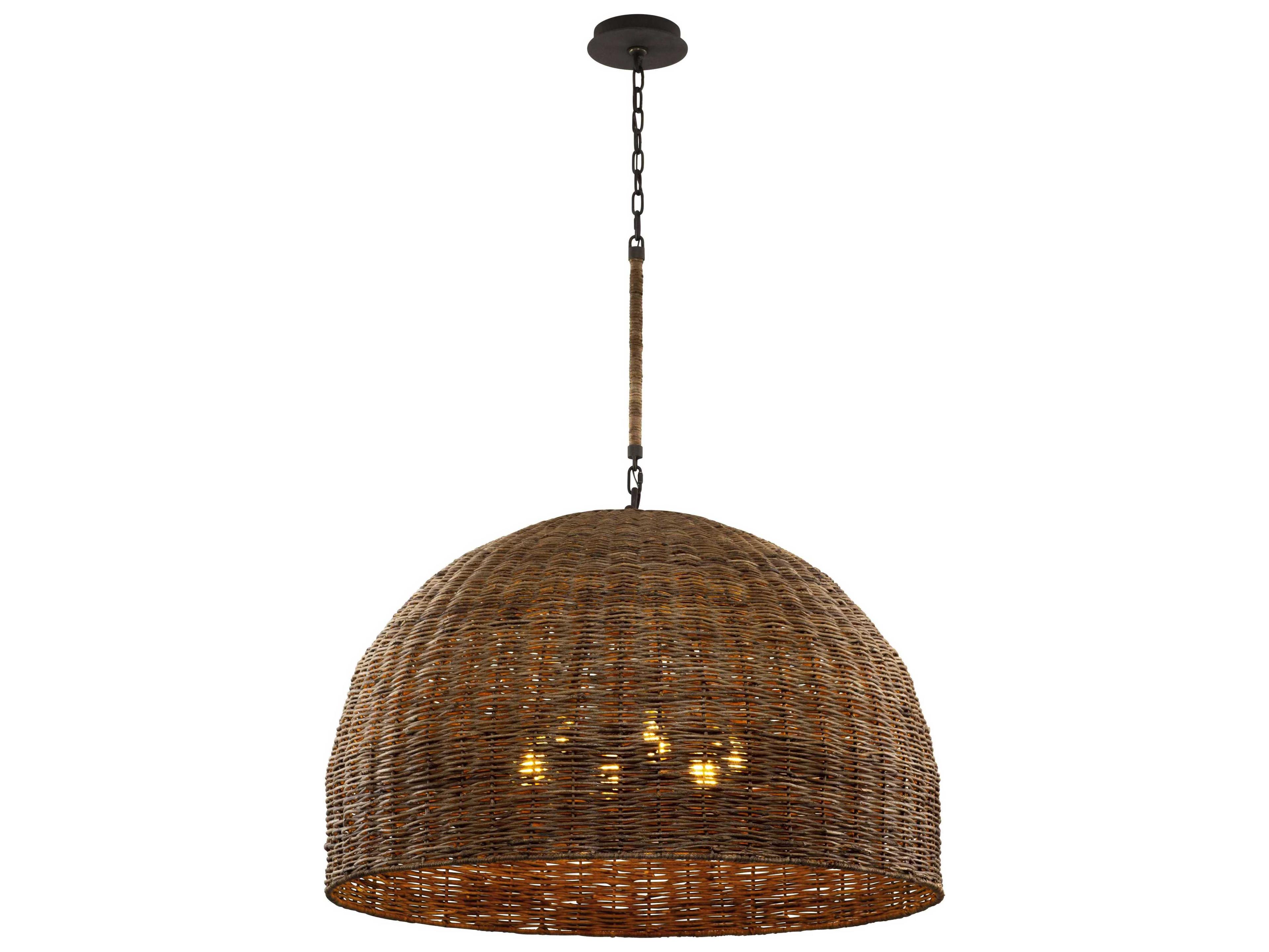 Huxley 6-Light Tidepool Bronze LED Bowl Pendant