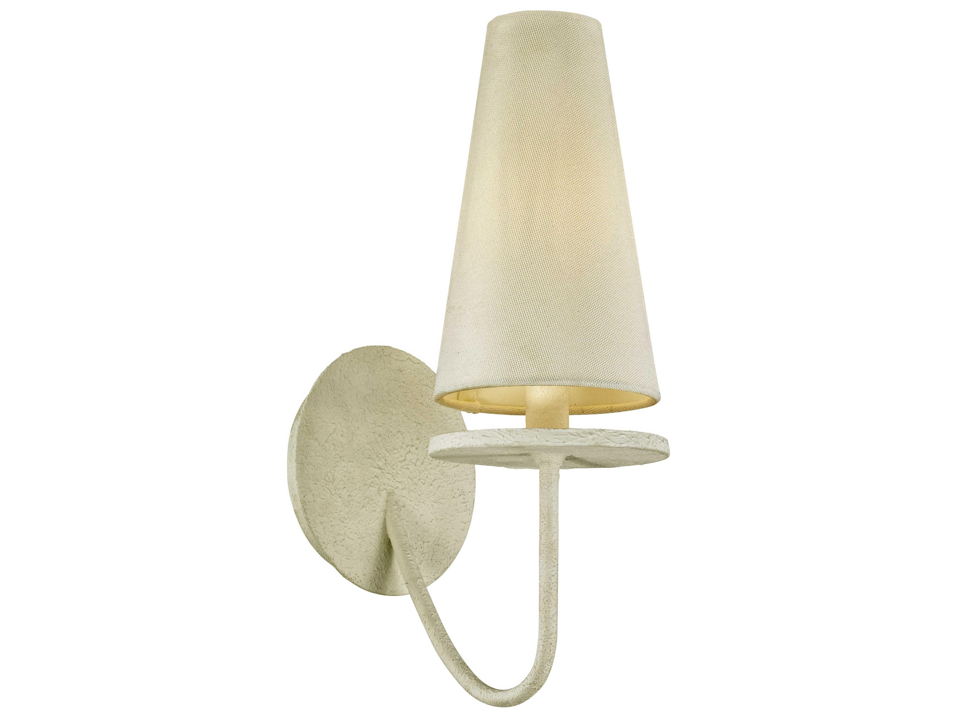 Marcel 1-Light Gesso White Wall Sconce