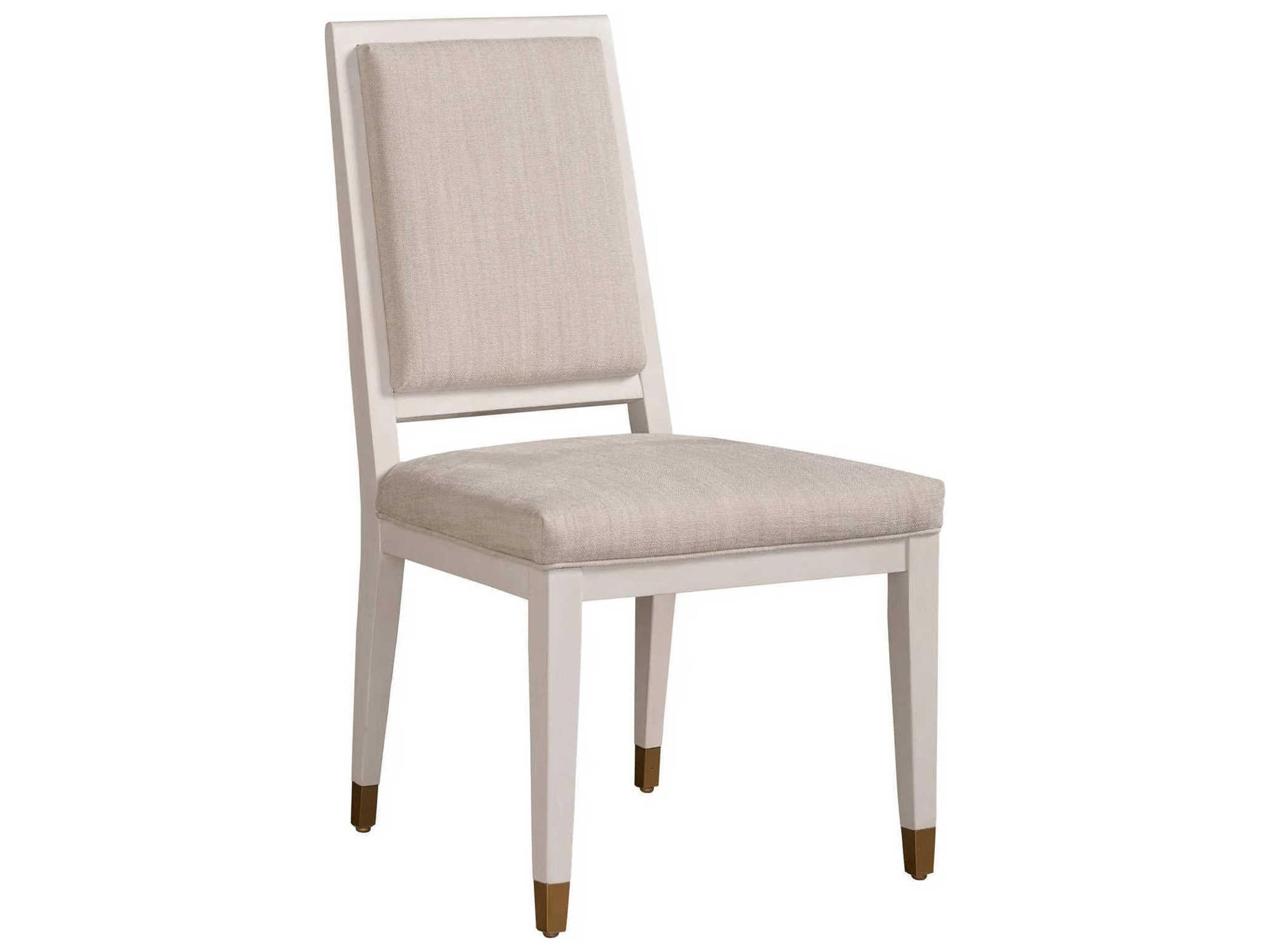 Miranda Kerr Solid Wood White Upholstered Side Dining Chair