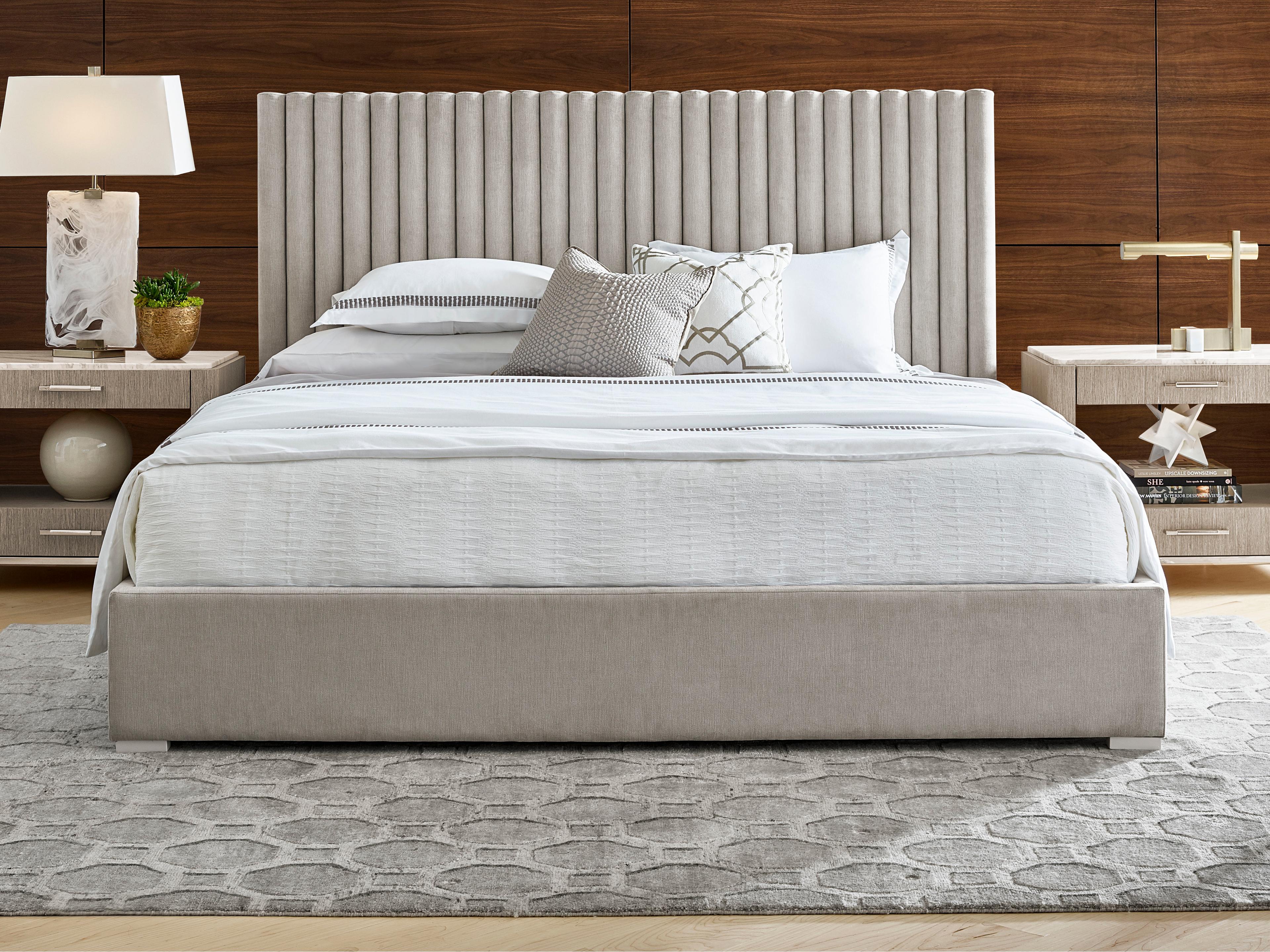 Universal Furniture Modern Decker Crypton Sorrell Glacier Gray Upholstered Queen Platform Bed