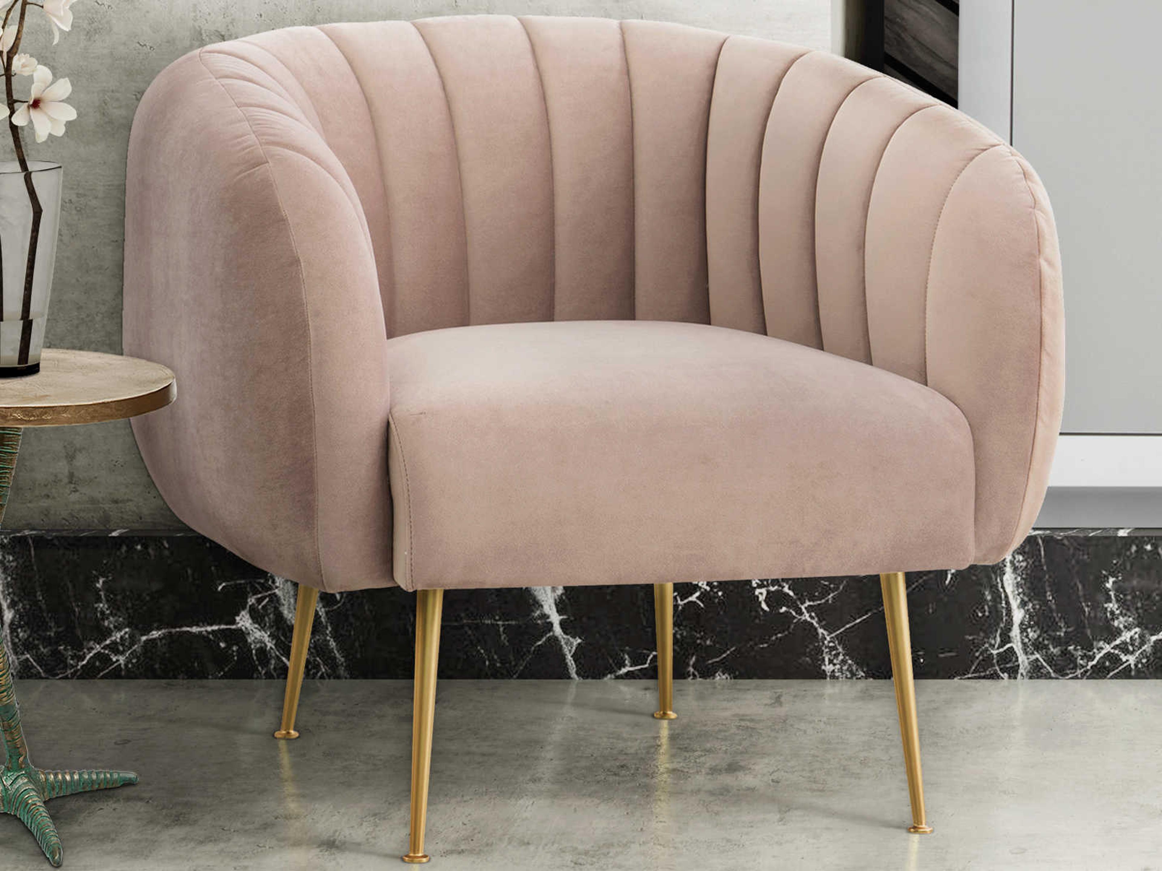 Urbia Metro Pink Fabric Accent Chair