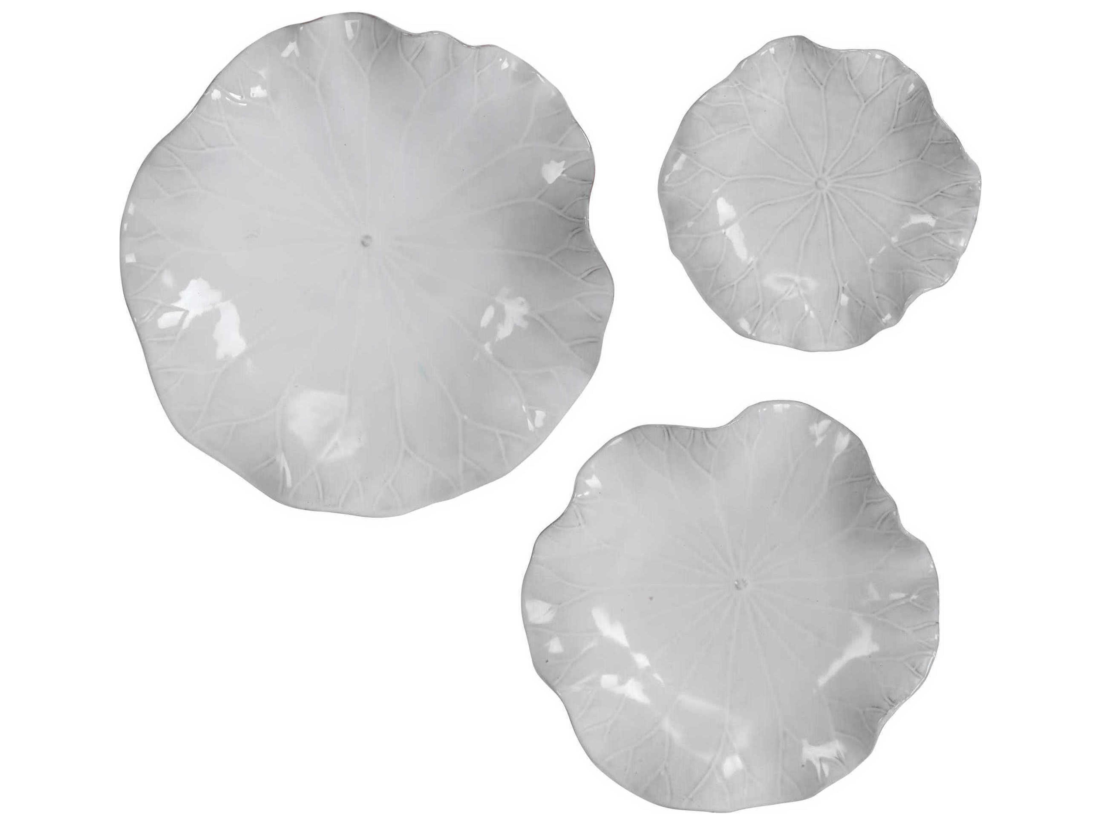 Abella White 3D Wall Art Set of 3