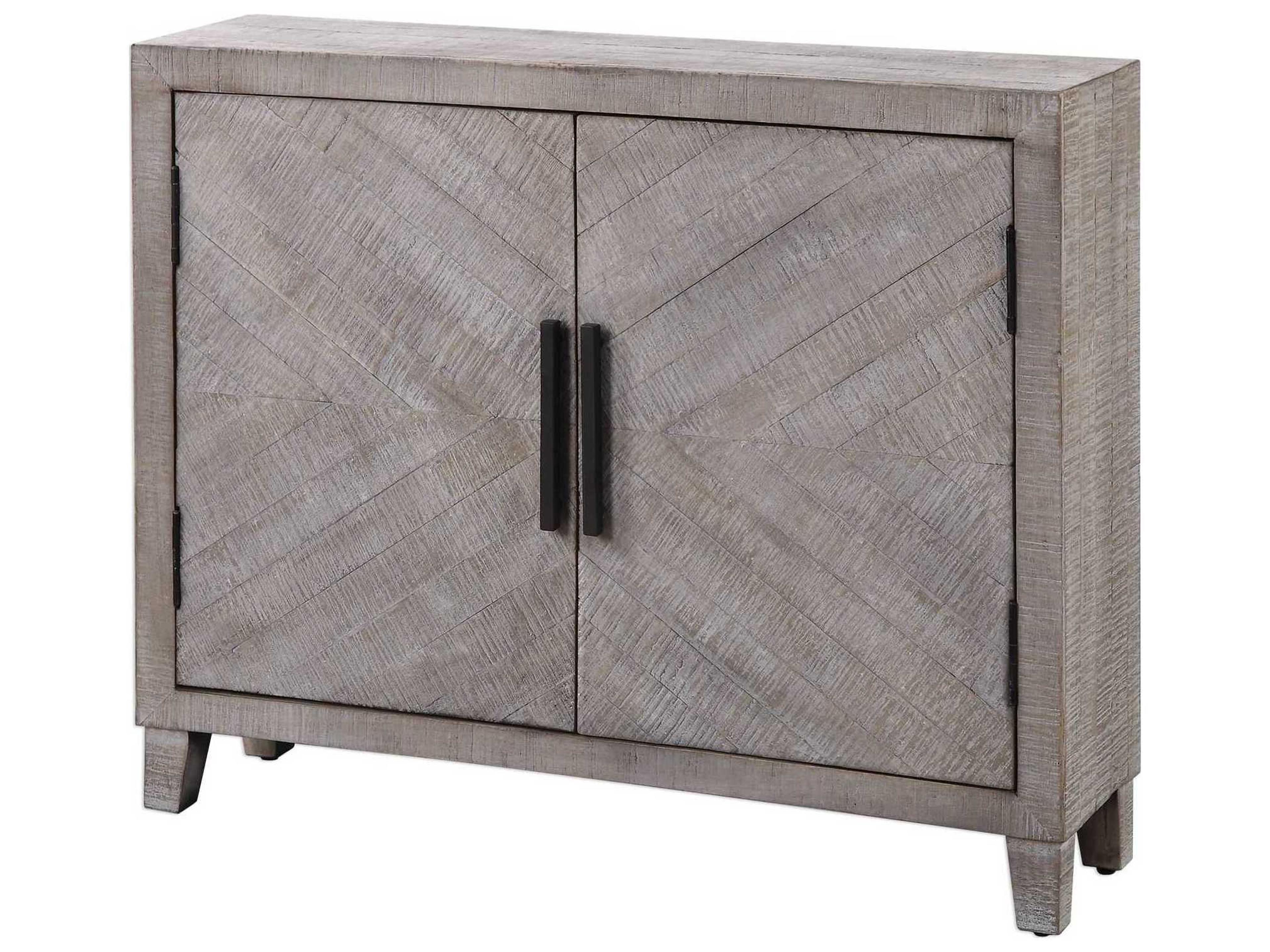 Uttermost Adalind White Washed Gray Accent Chest