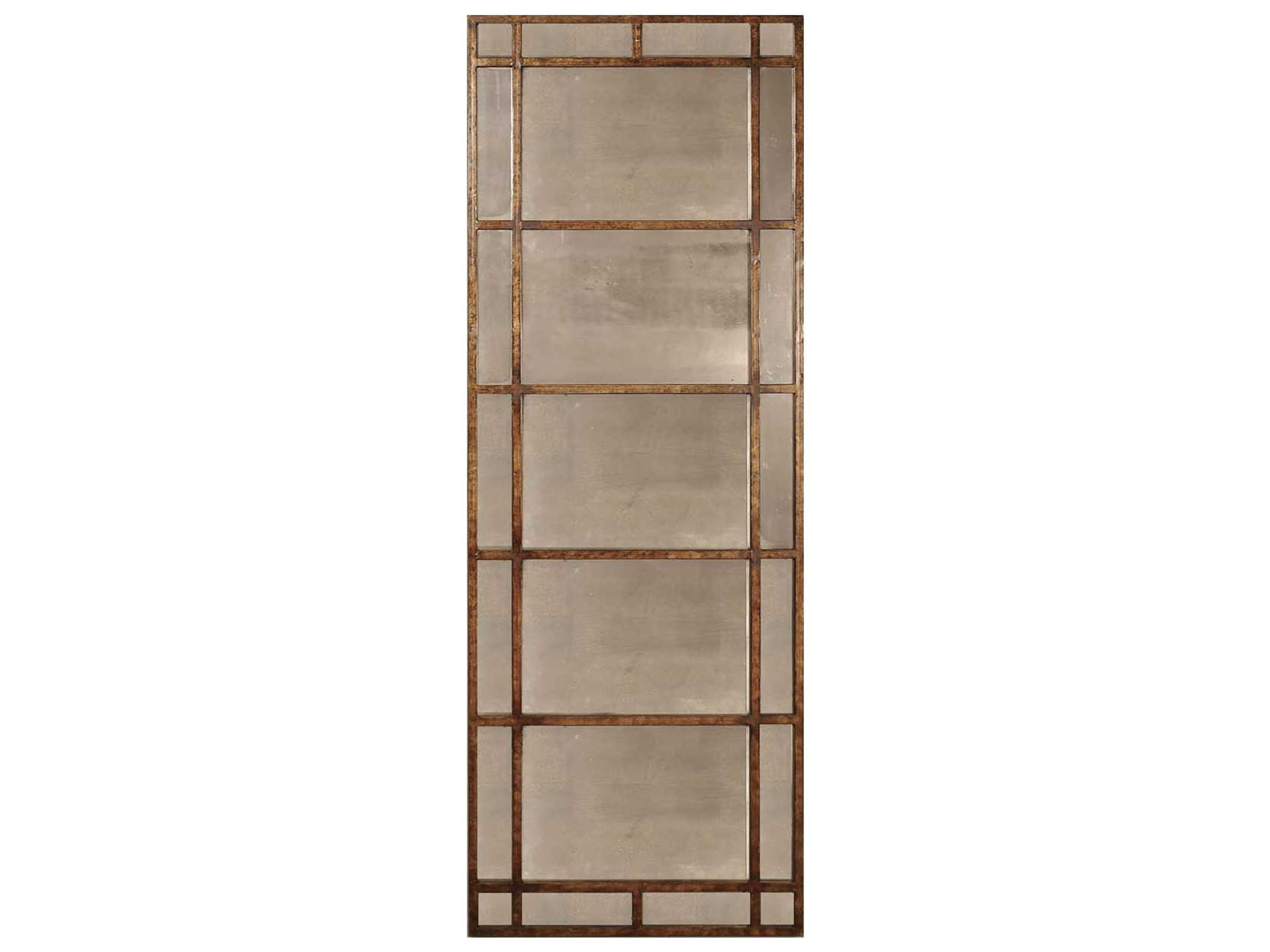 Avidan Rectangular Mirror in Heavily Antiqued Rustic Bronze