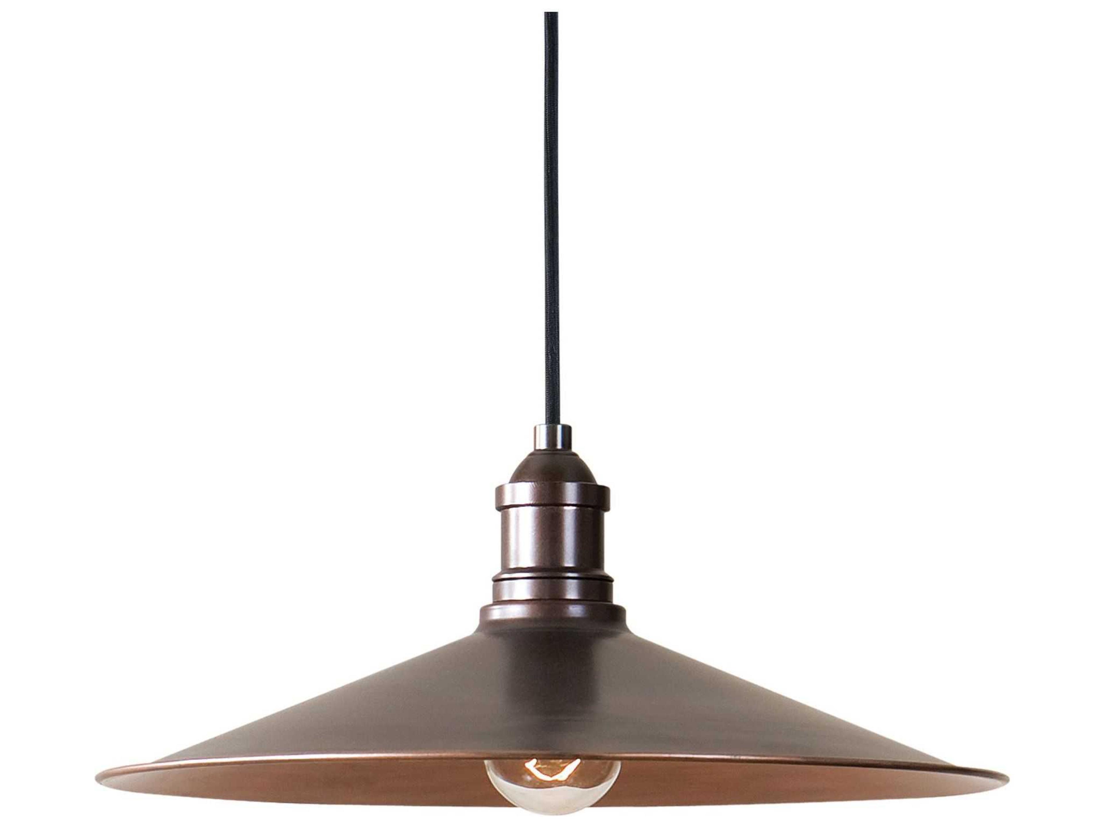 Barnstead 1-Light Antique Copper Bowl Pendant