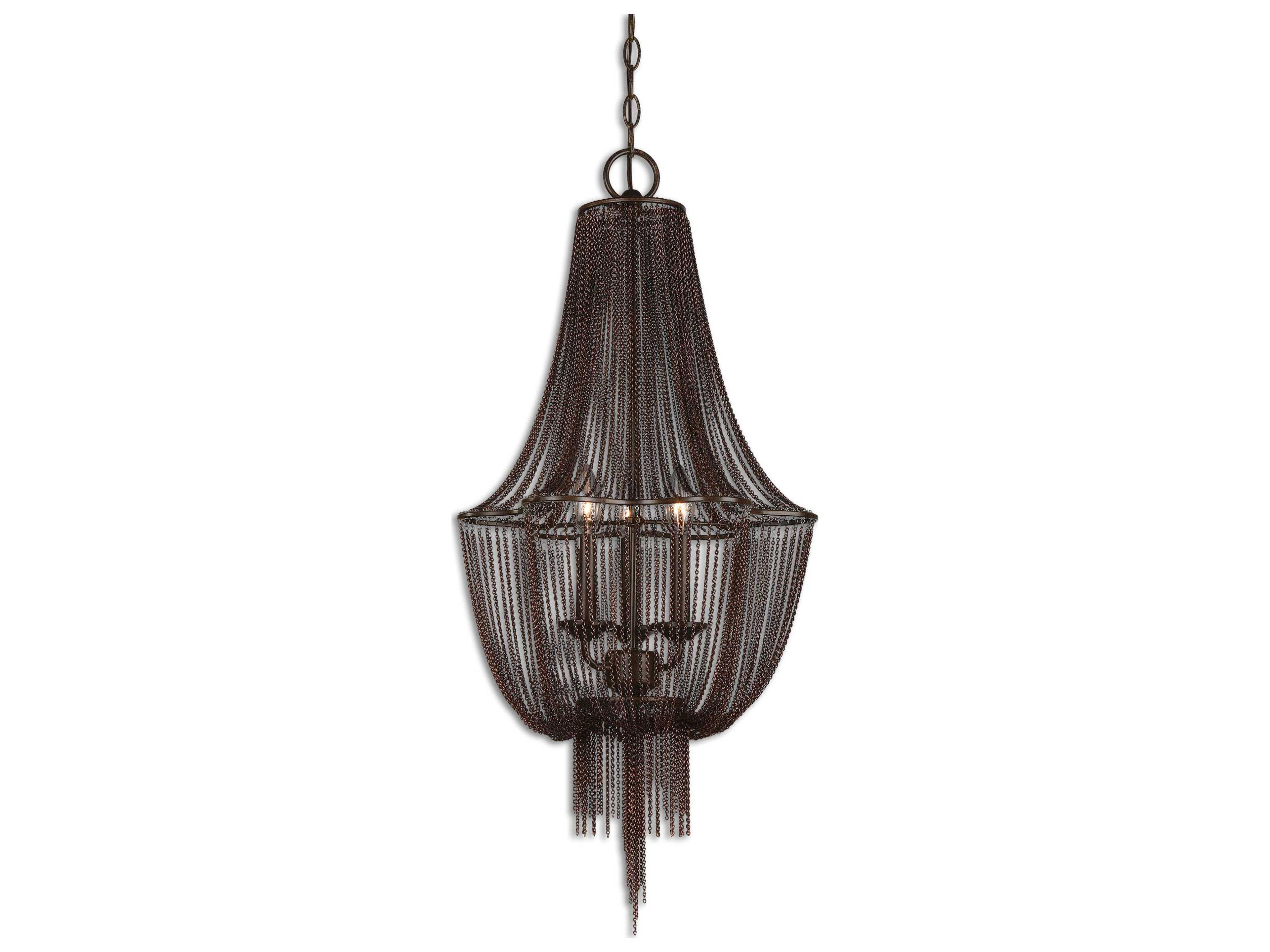 Lezzeno 3-Light Dark Oil Rubbed Bronze Empire Chandelier