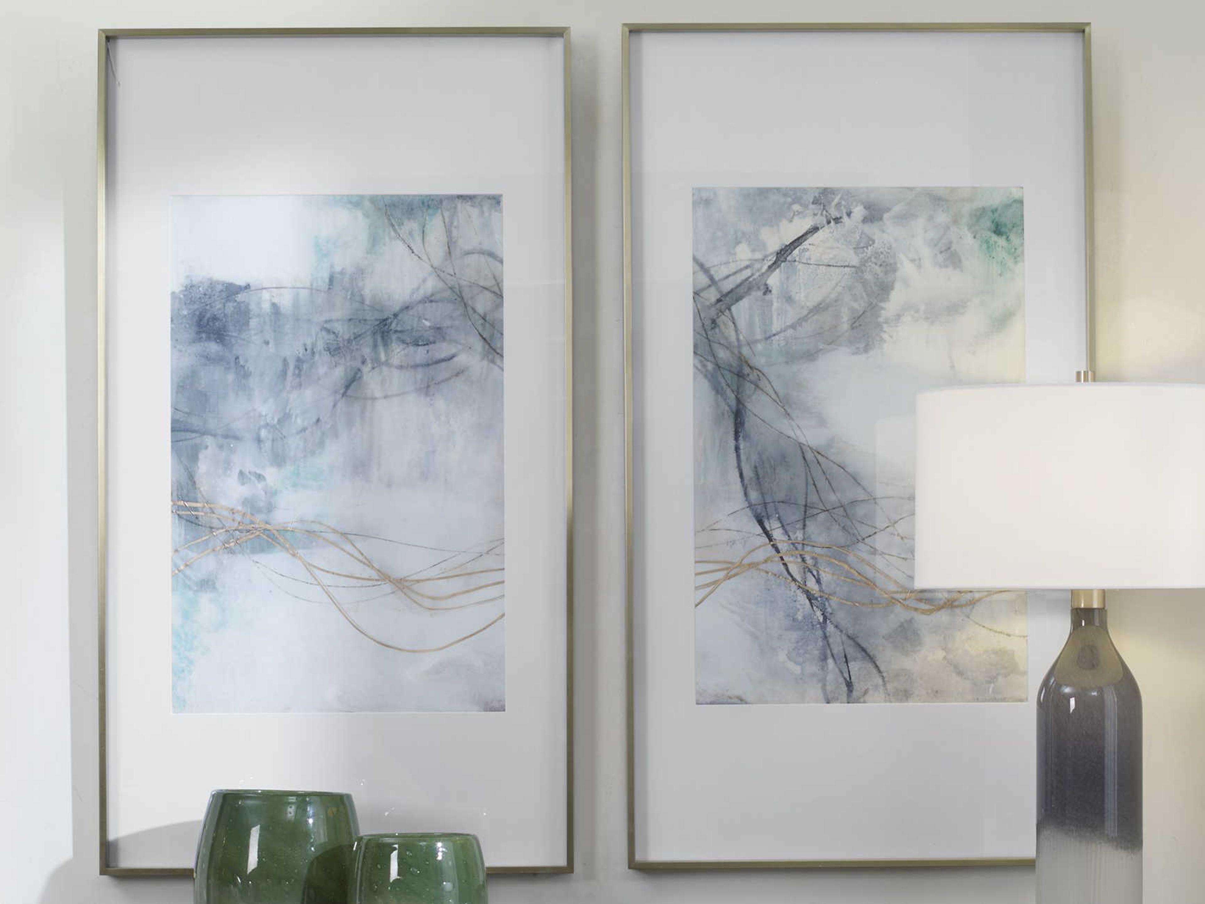 Uttermost Undulating Oro Abstract Prints Set of 2