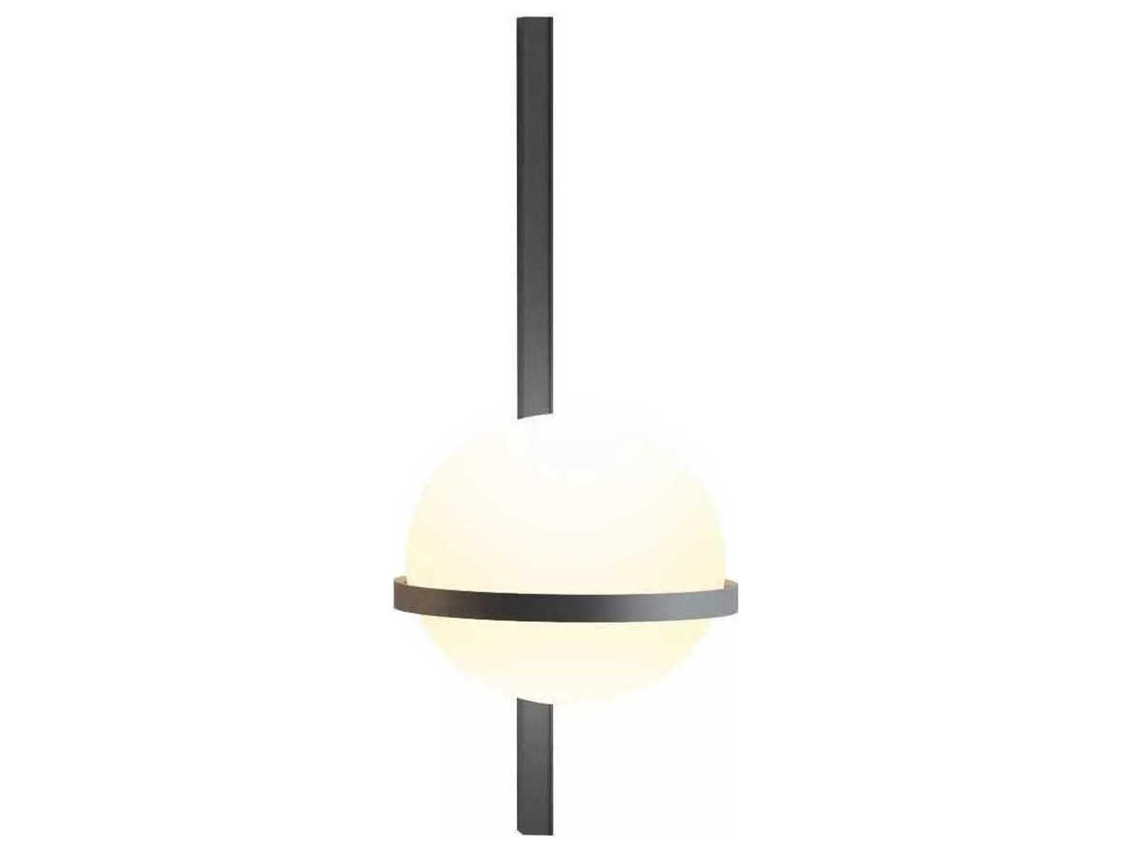 Palma 4-Light Graphite Black Glass LED Wall Sconce