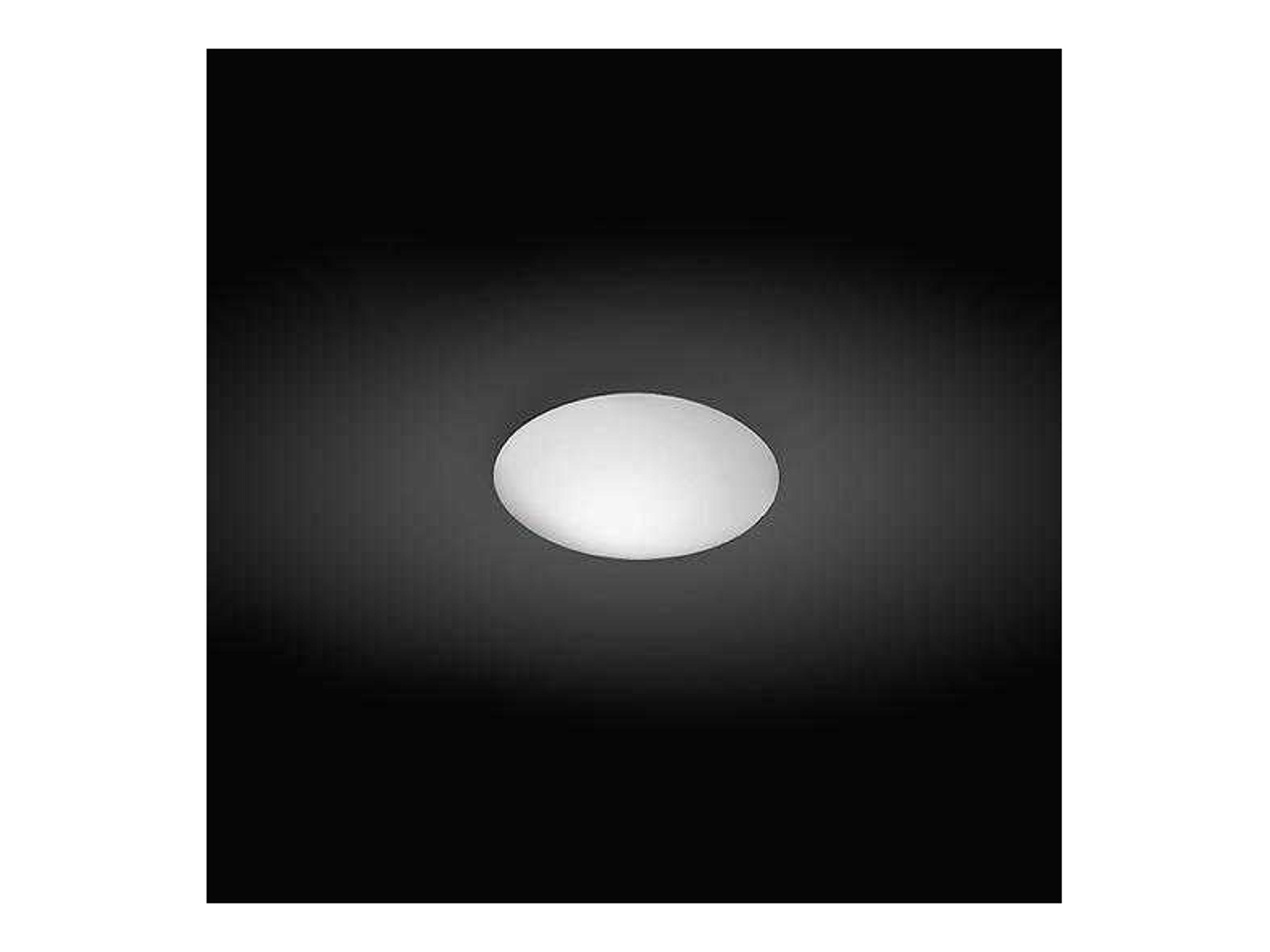 Puck 1-Light White Glass LED Bowl Flush Mount
