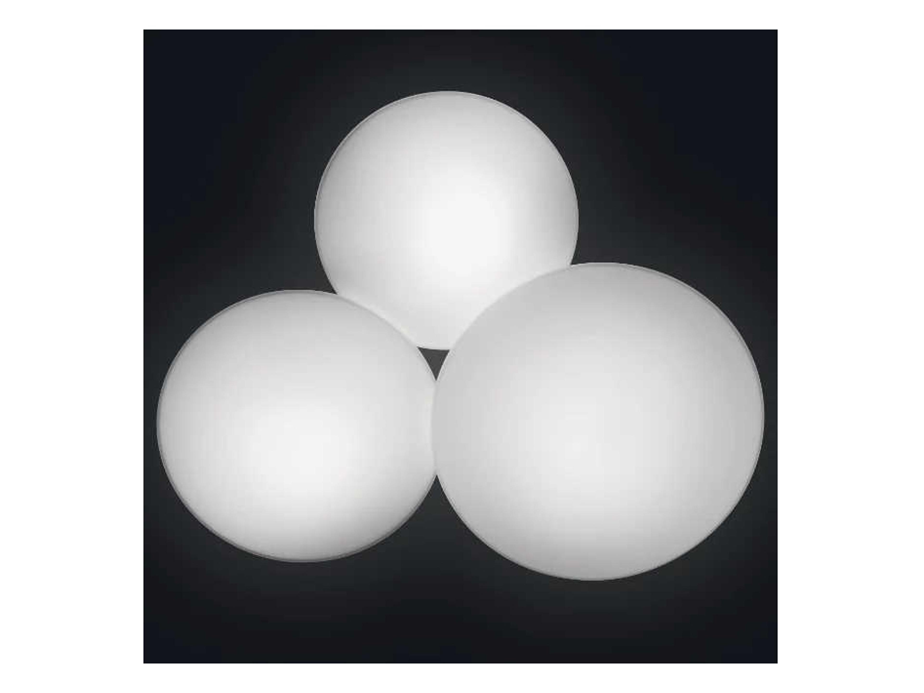Puck 3-Light White Glass LED Bowl Linear Flush Mount