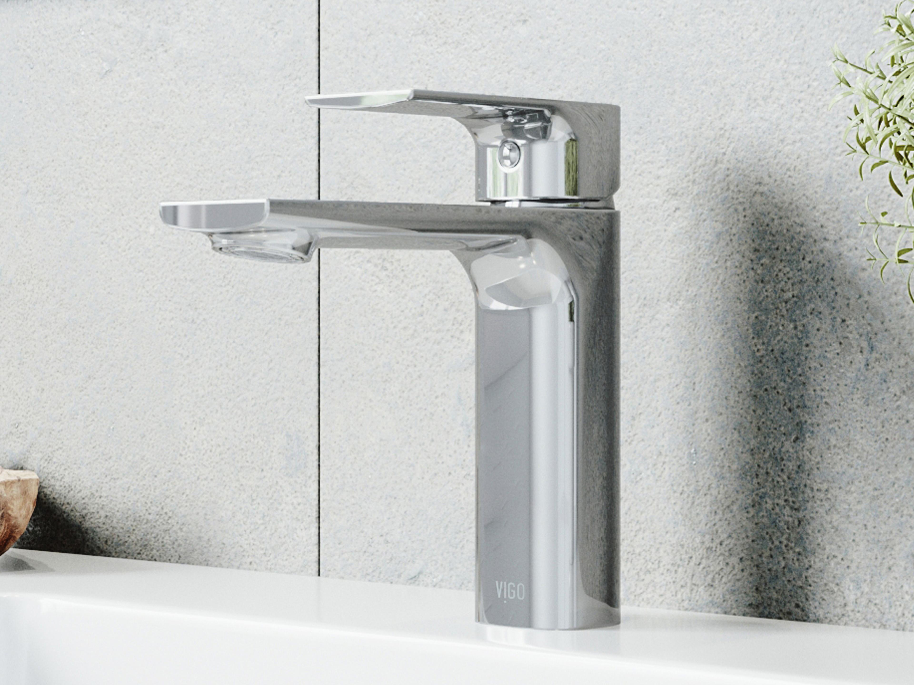 Vigo Davidson Chrome 1-Handle Vessel Bathroom Faucet