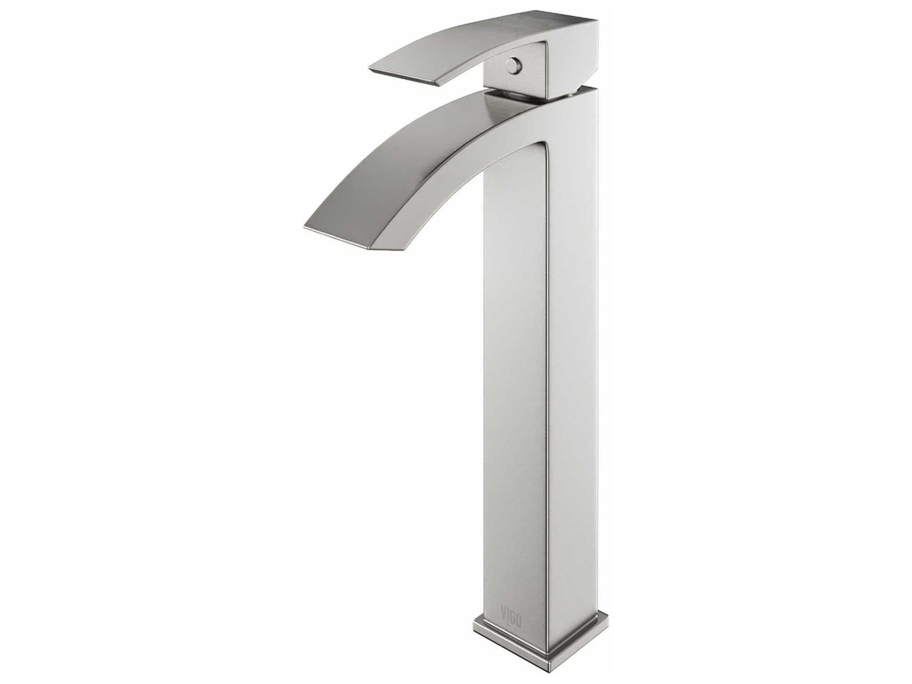 Duris Brushed Nickel 1-Handle Vessel Waterfall Bathroom Faucet
