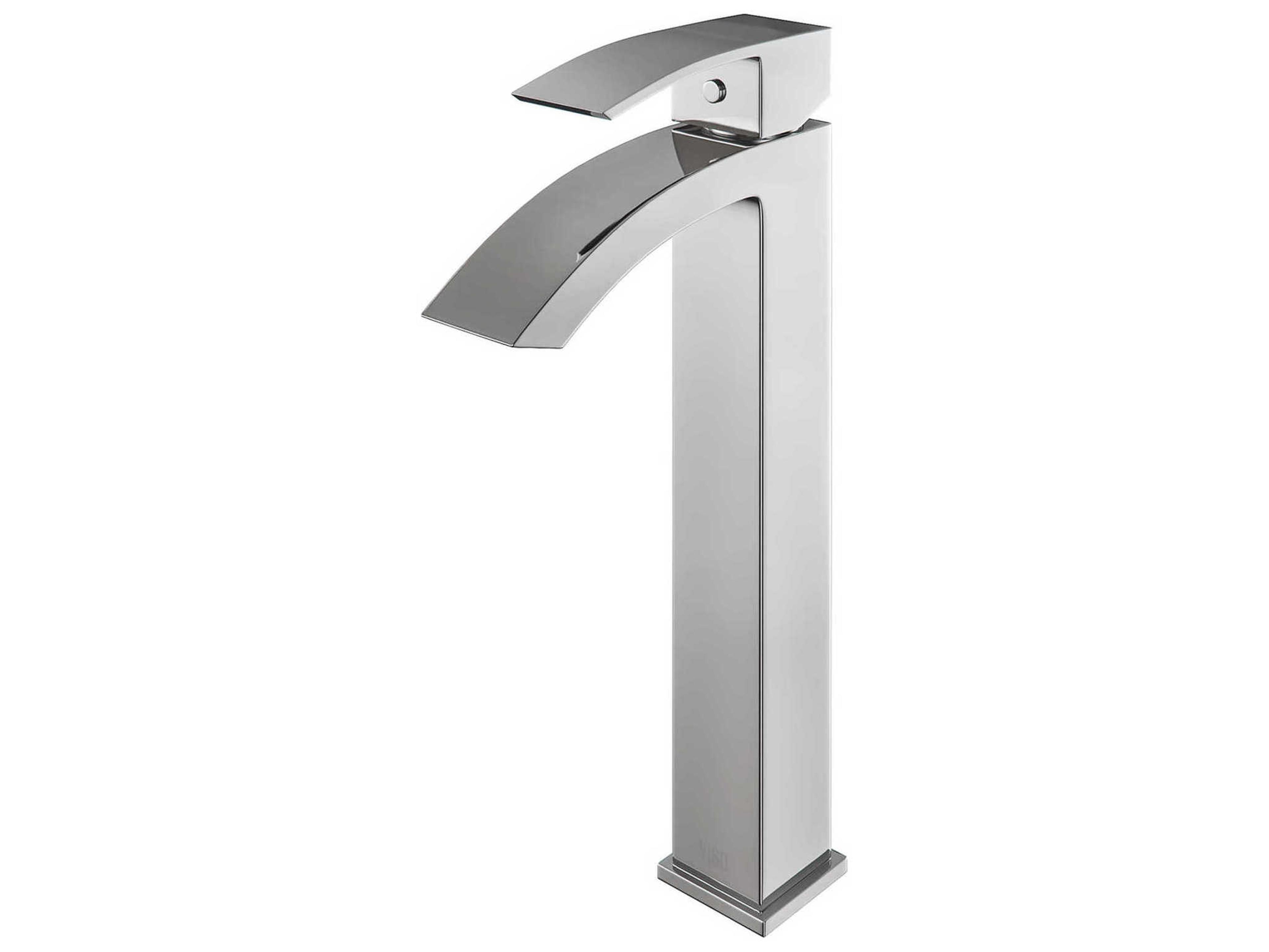 Duris Chrome 1-Handle Vessel Waterfall Bathroom Faucet