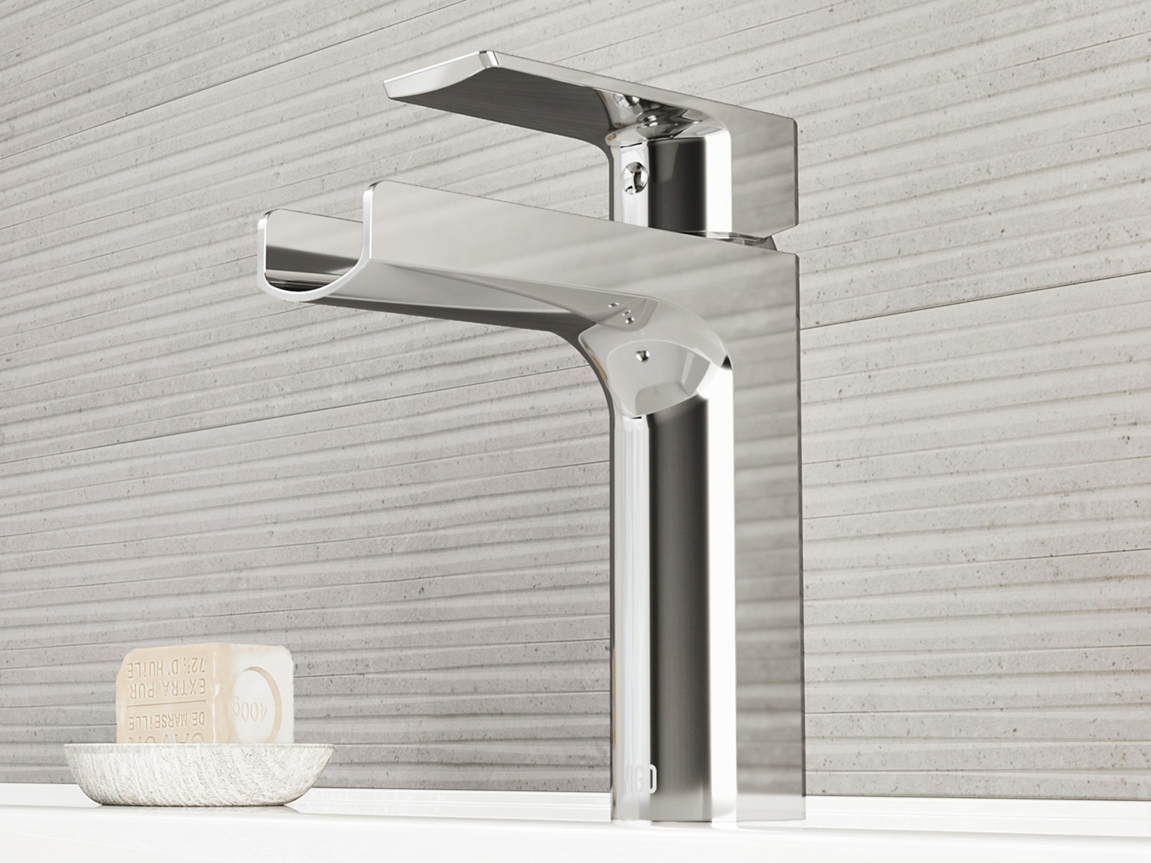 Vigo Ileana Chrome 1-Handle Waterfall Vessel Bathroom Faucet