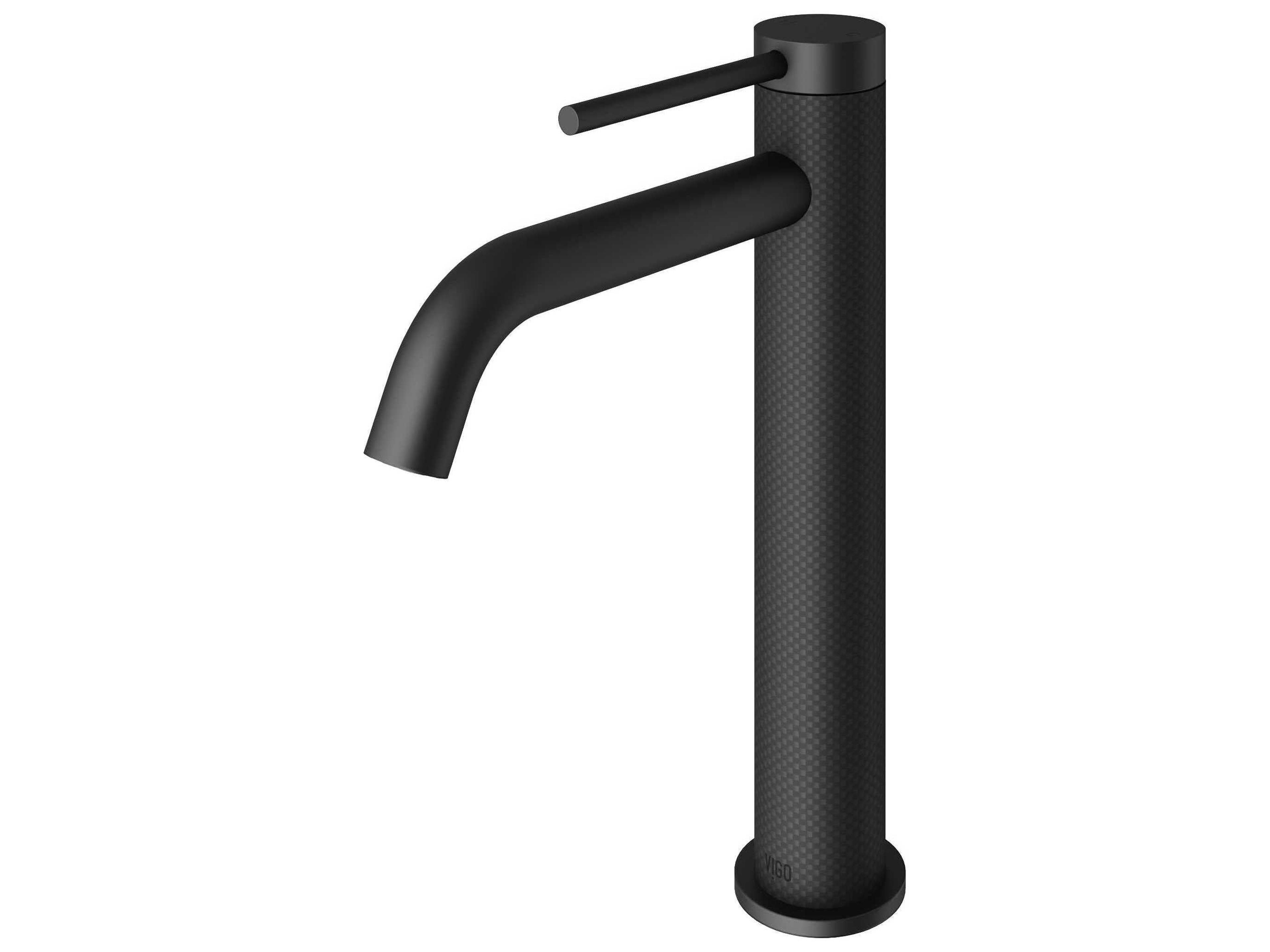 Vigo Lexington Matte Black 1-Handle Vessel Bathroom Faucet