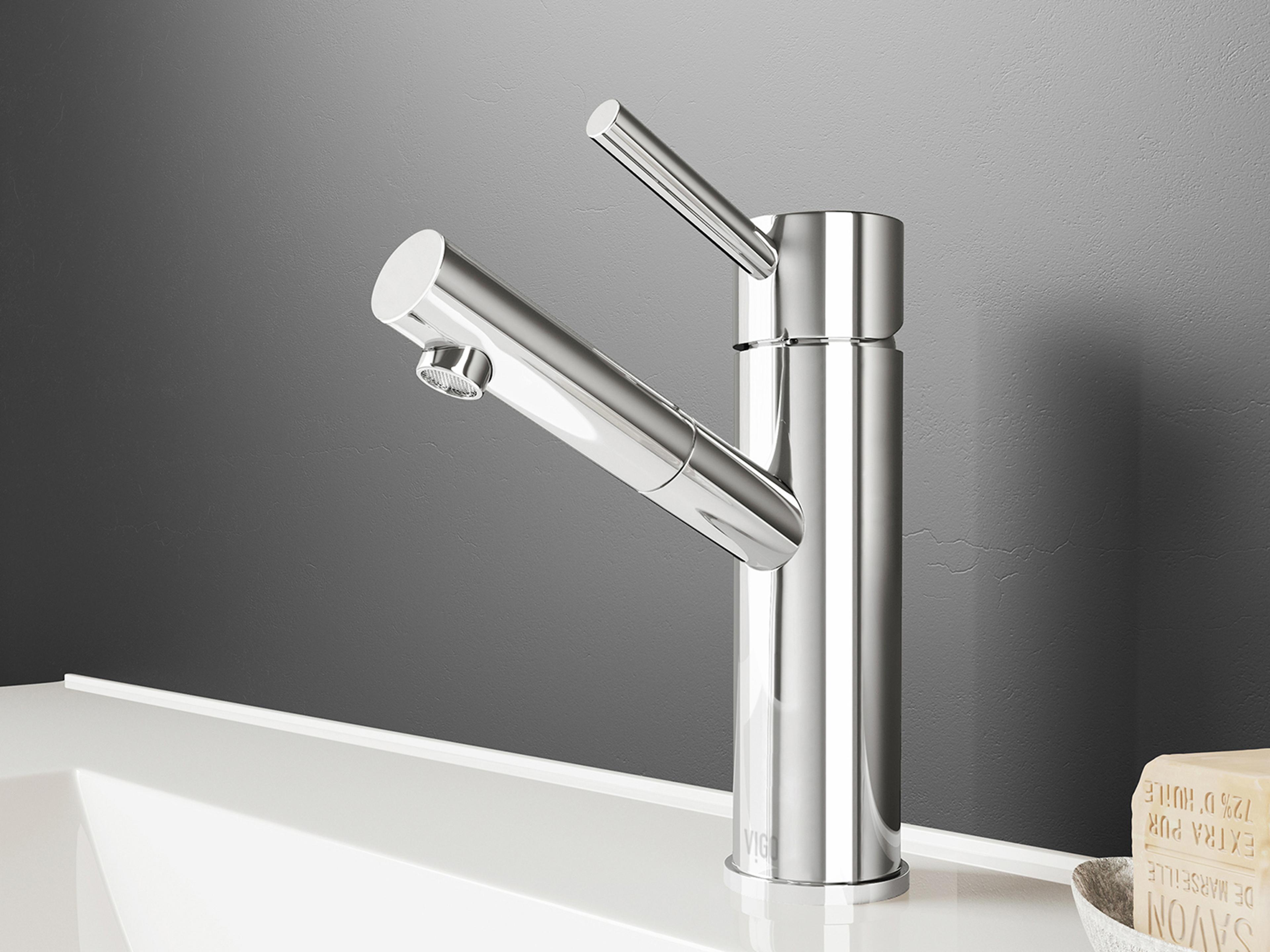 Vigo Noma Chrome 1-Handle Vessel Bathroom Faucet