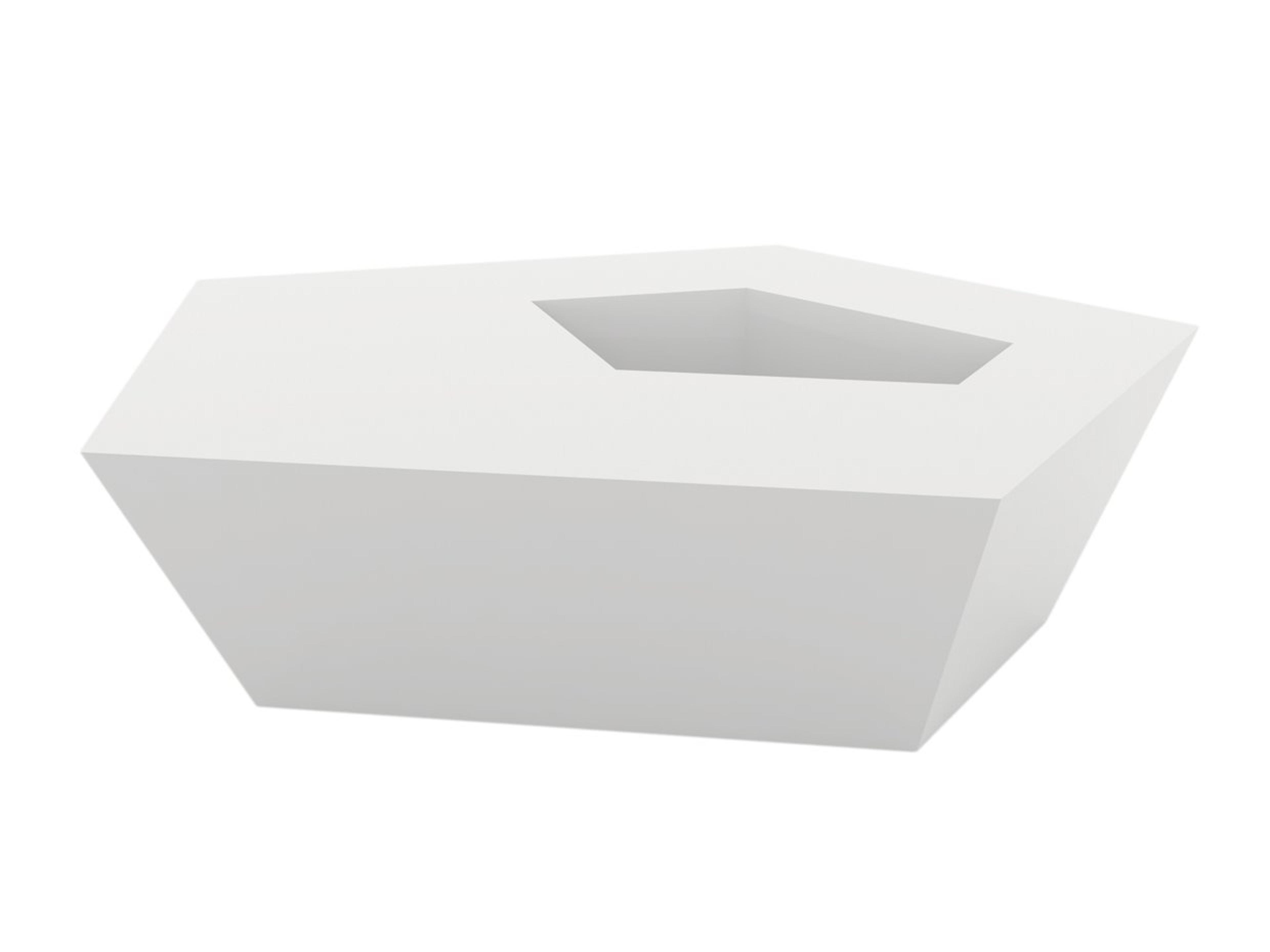 Faz Plastic White Matte Coffee Table