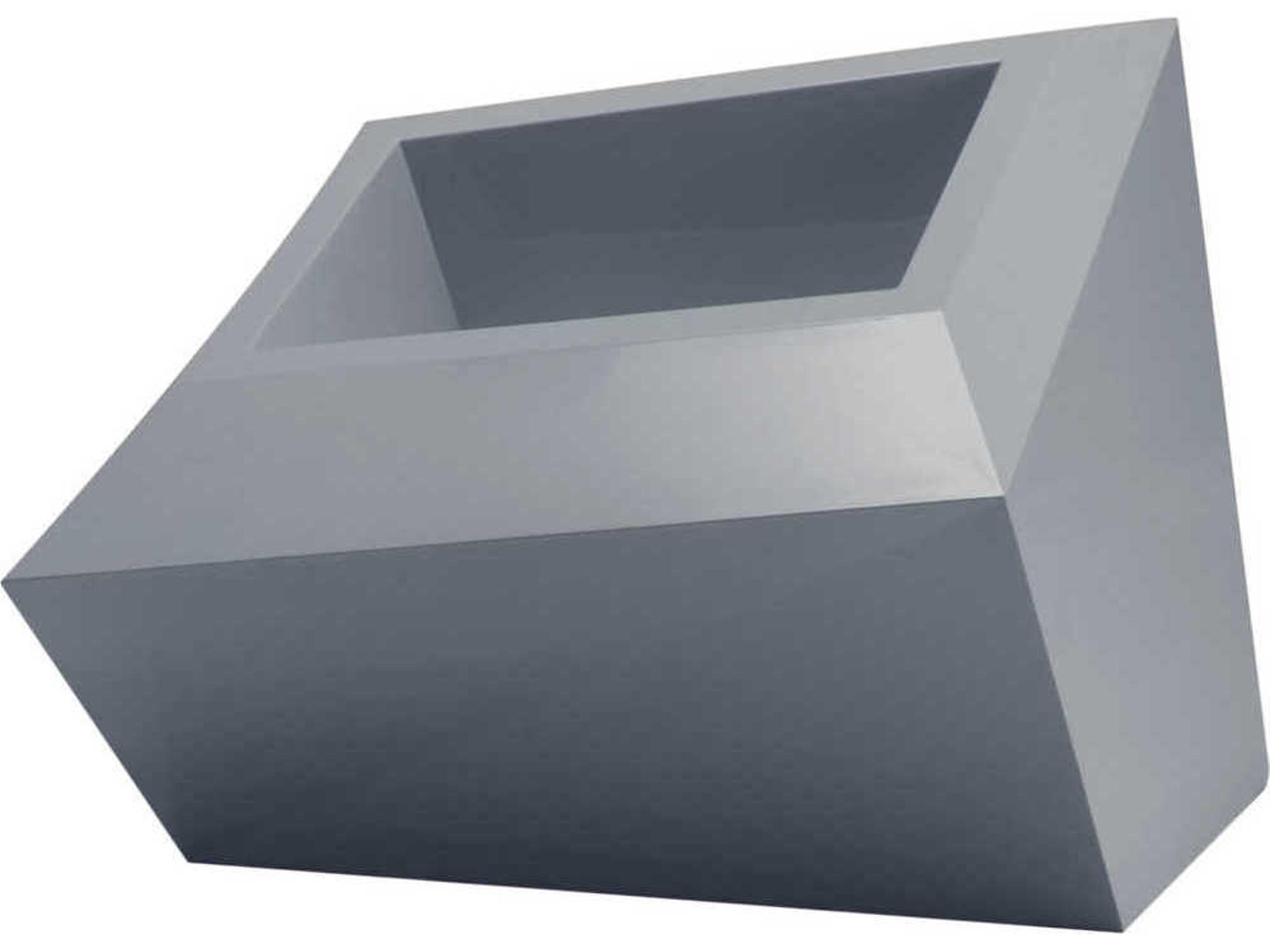 Faz Planter 16.5H Basic Gray