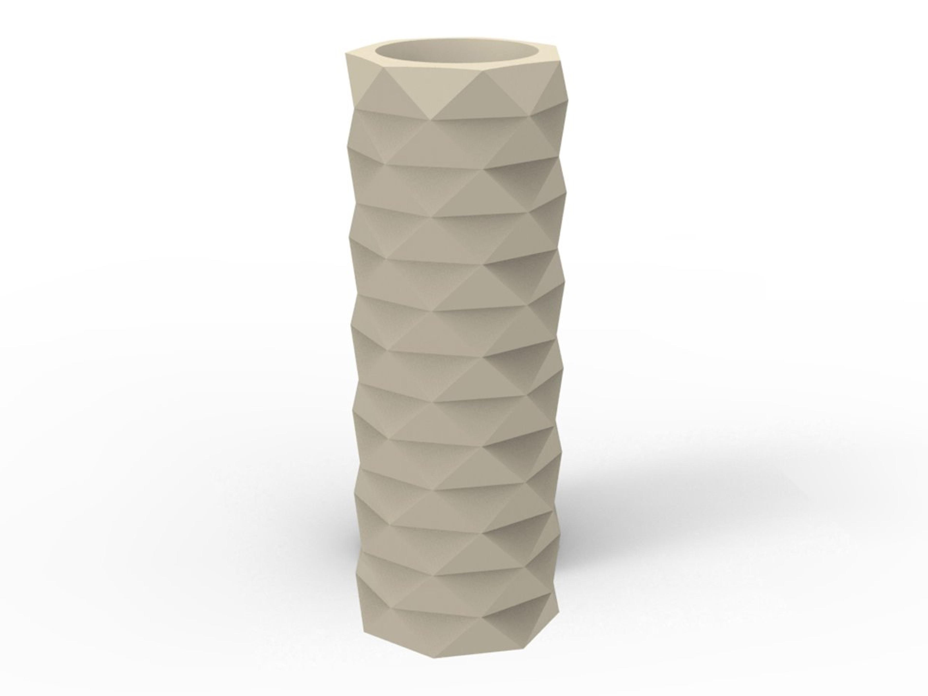 Marquis 32" High Ecru Matte Planter