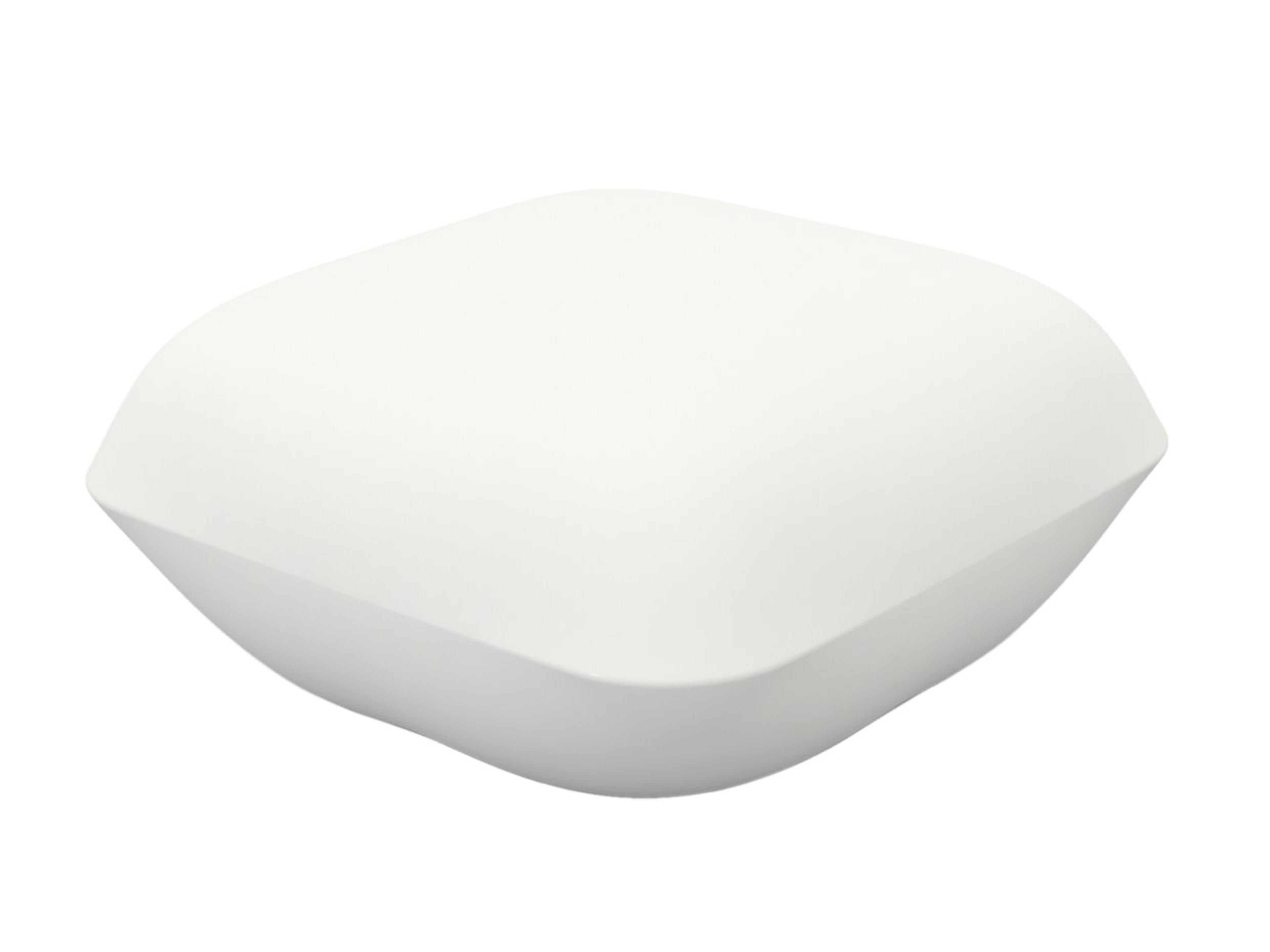 Pillow White Matte Ottoman