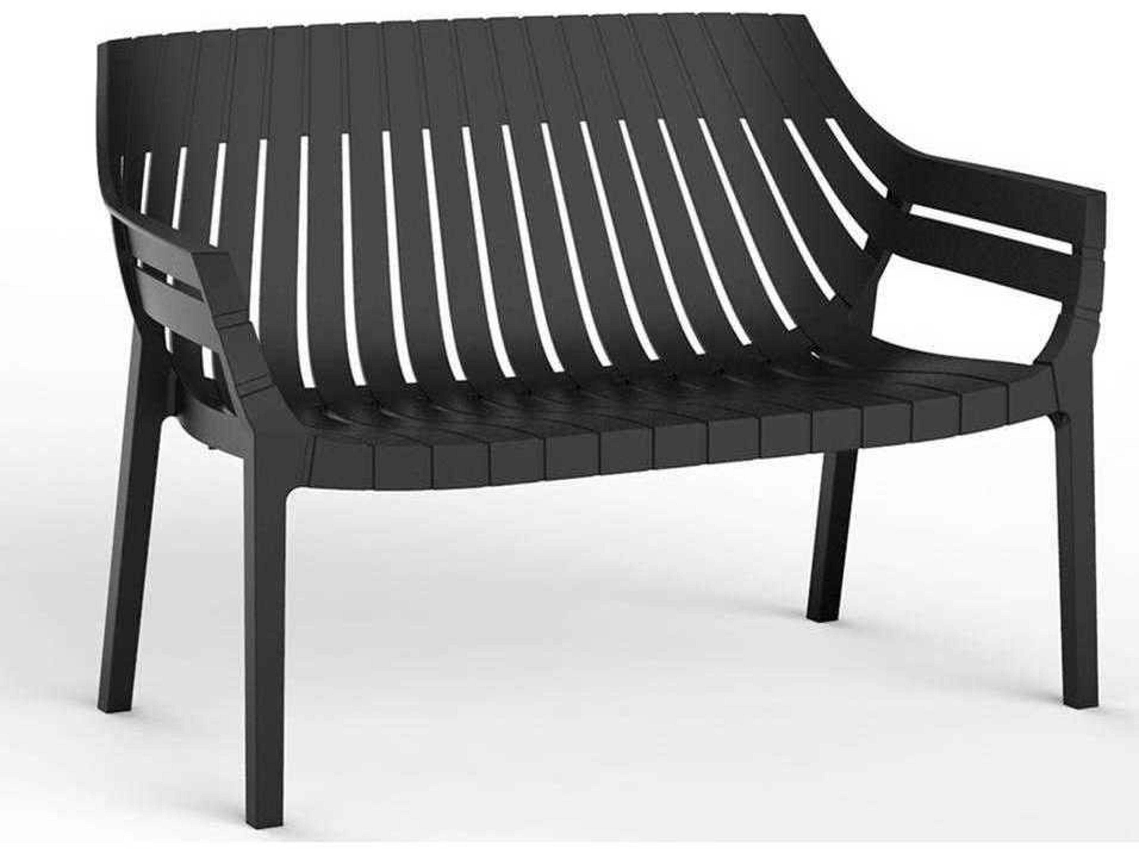 Spritz Black Chair and a Half Set of 4