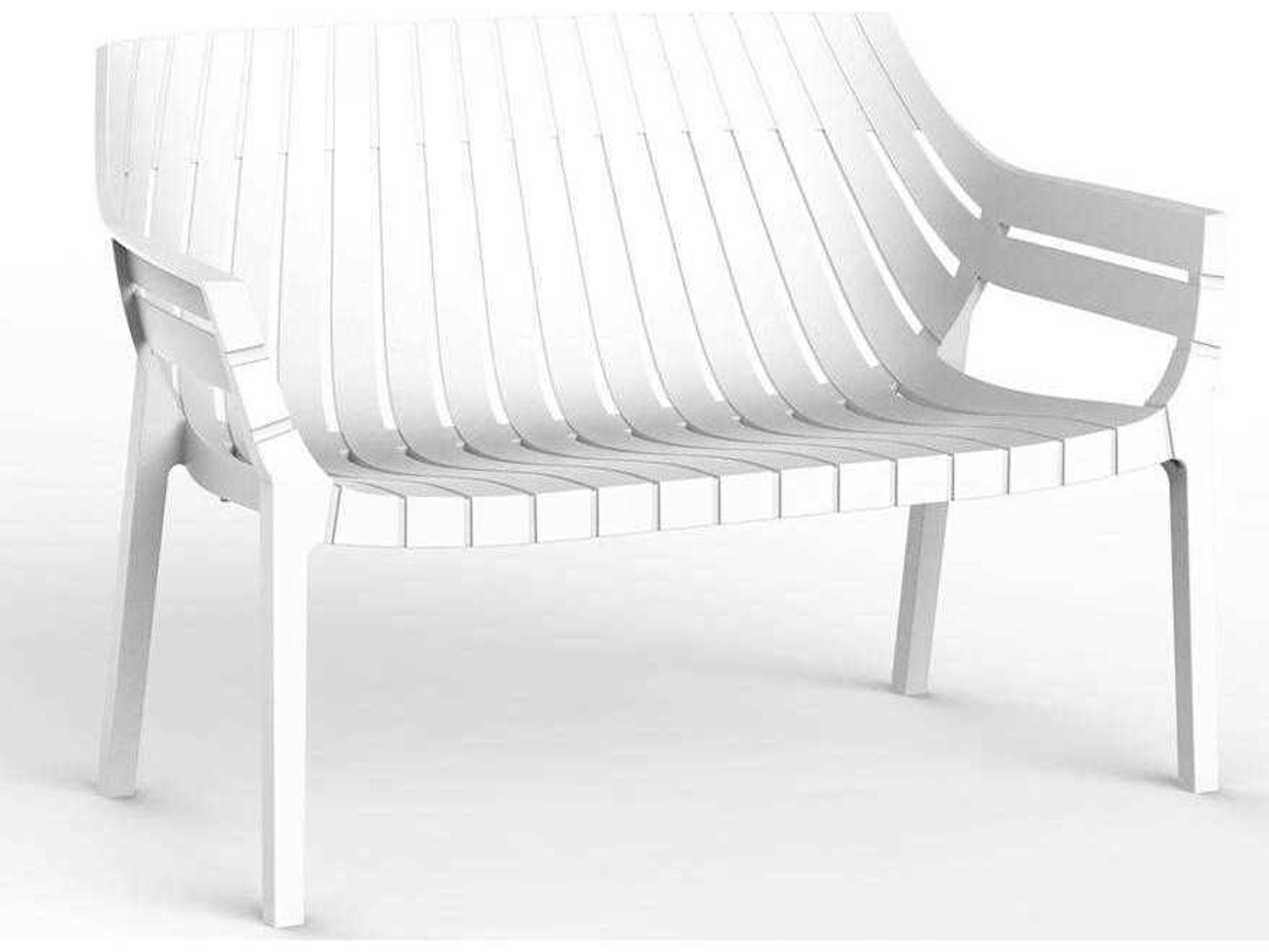 Spritz White Chair and a Half Set of 4