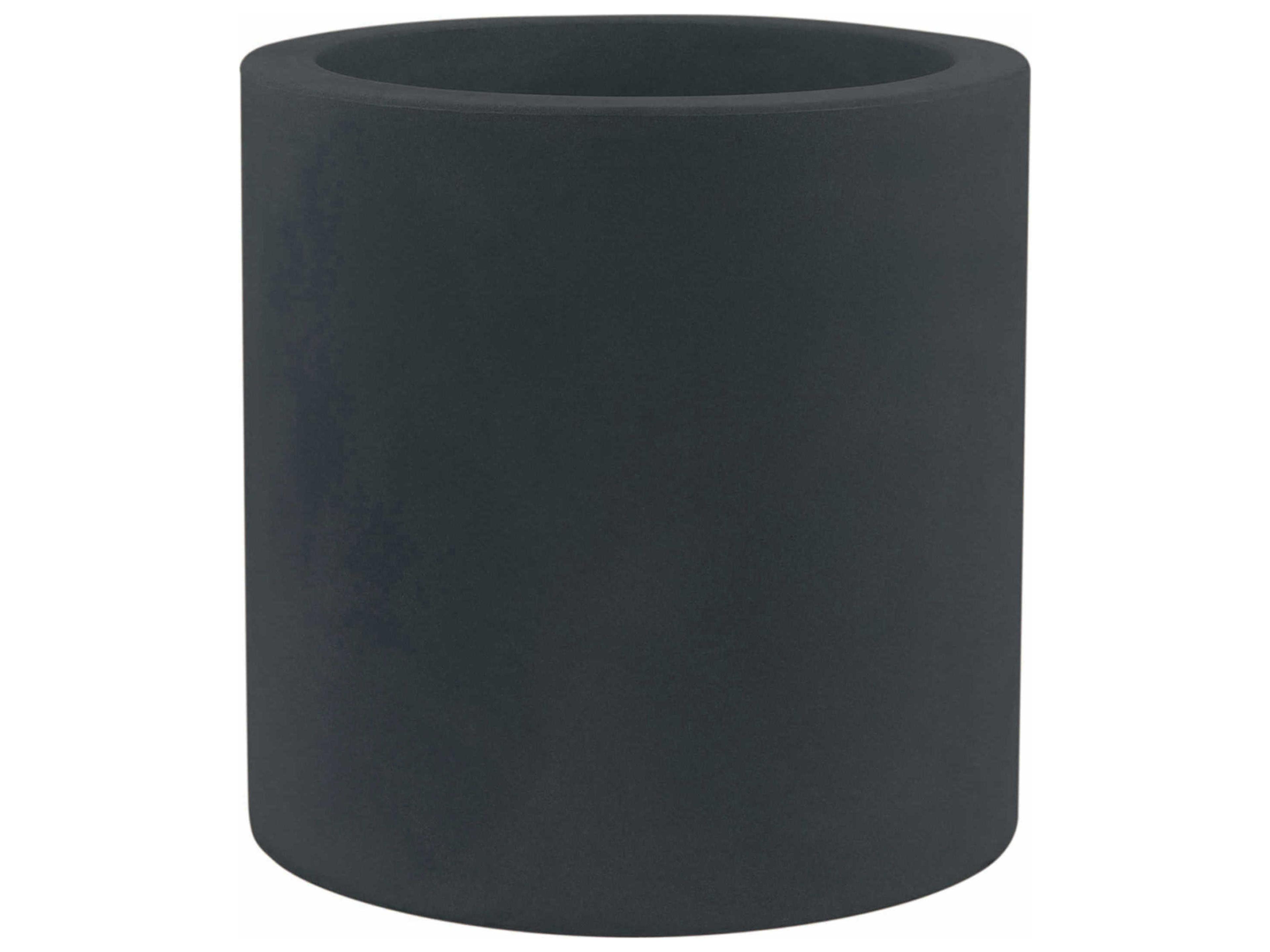 Studio 16" High Anthracite Matte Planter