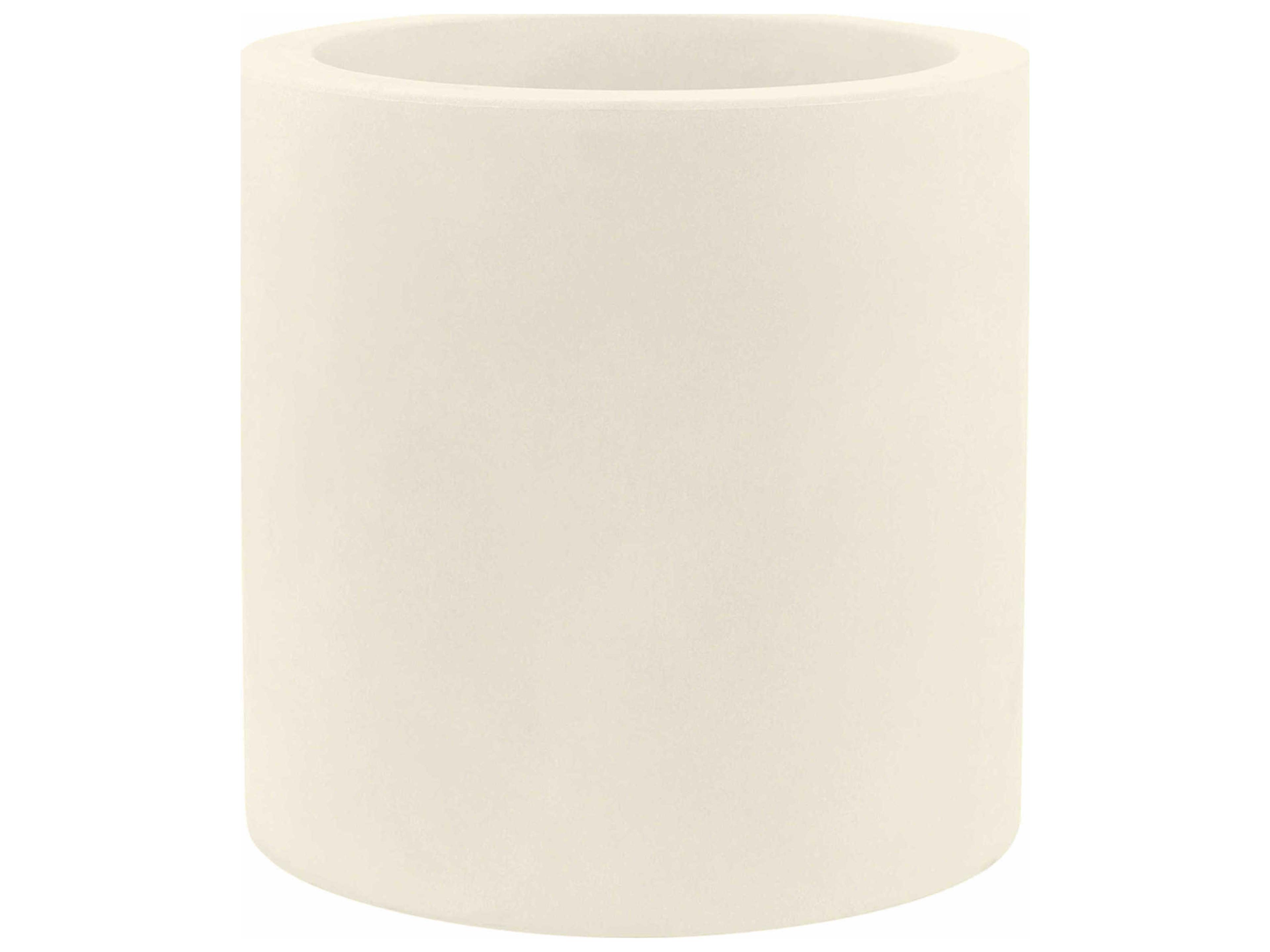 Studio 16" High Ecru Matte Planter