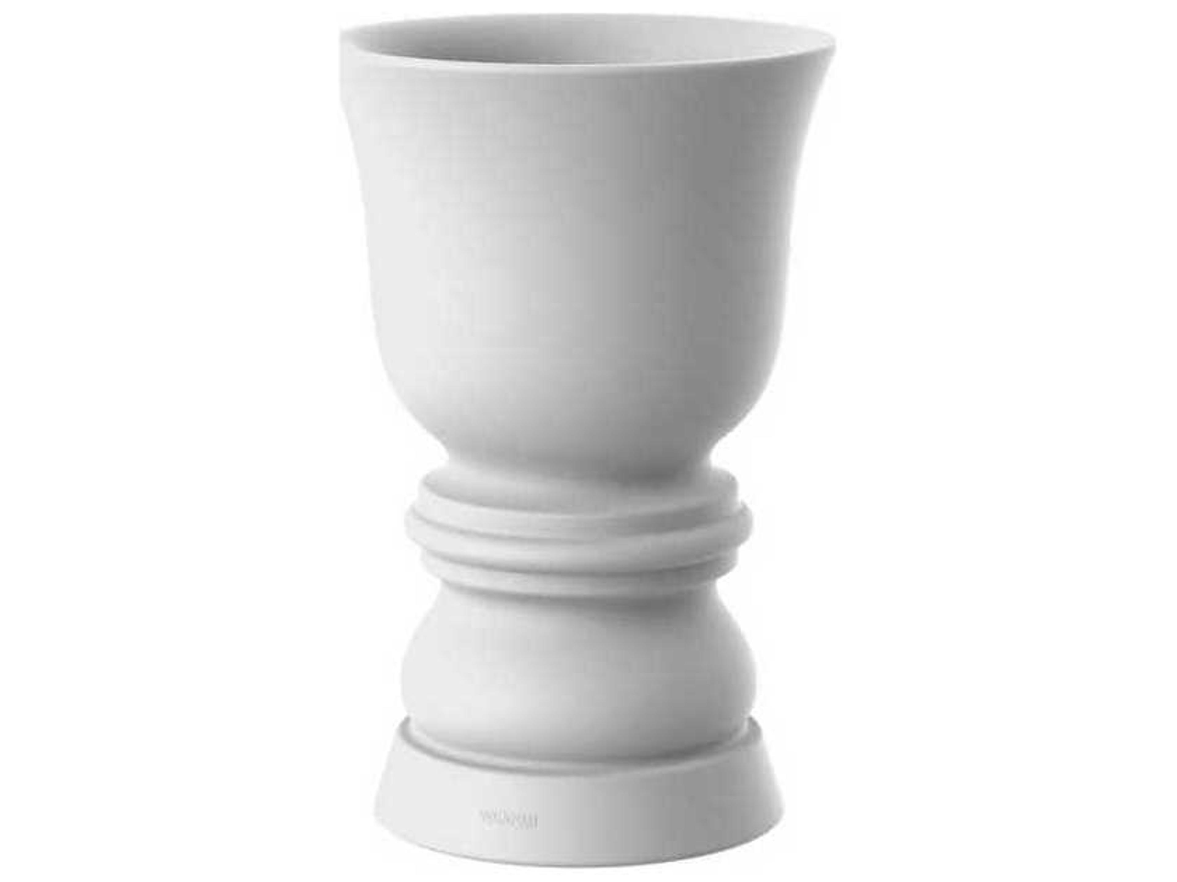 Suave 26" High White Matte Planter