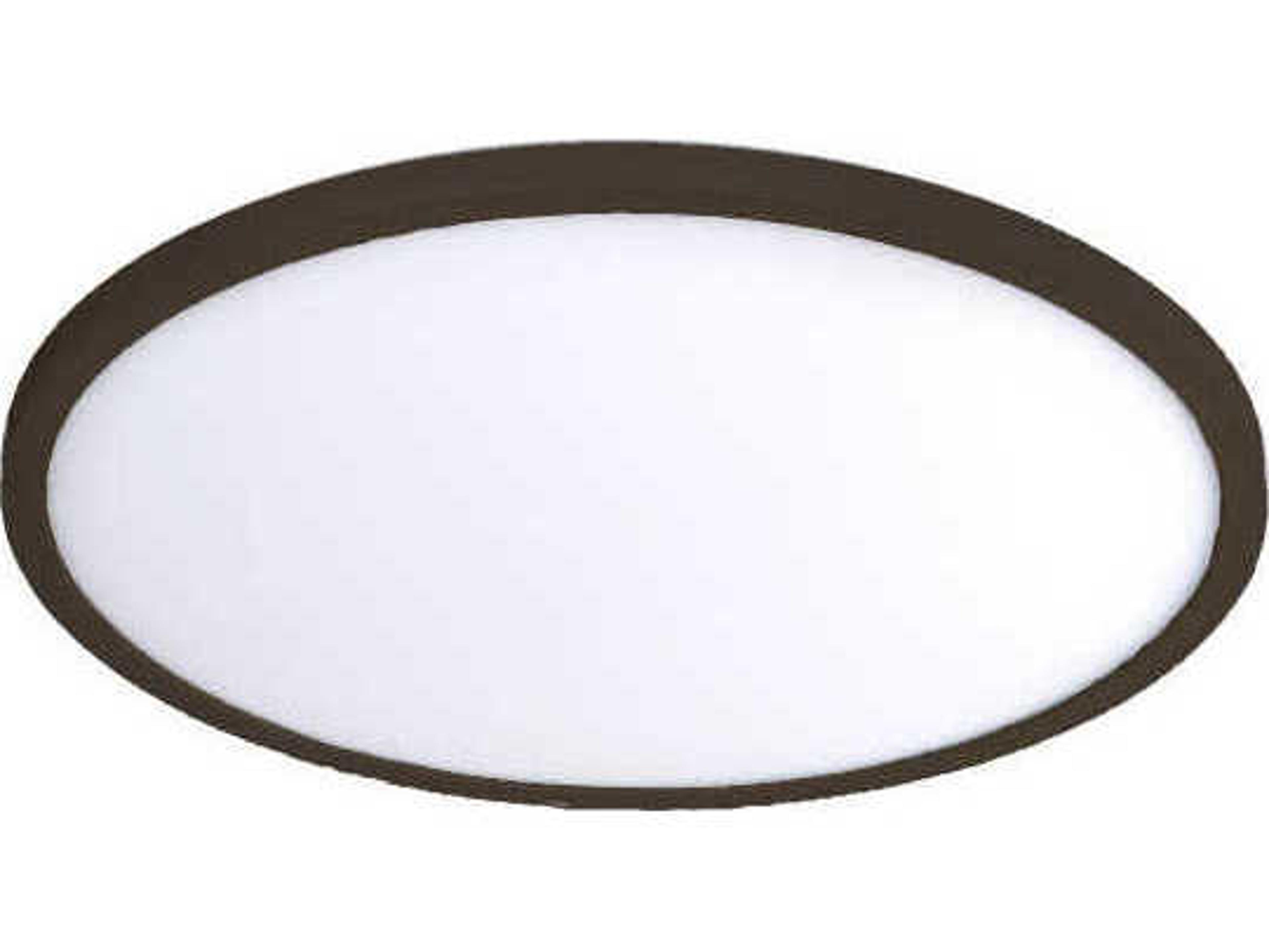 Round LED Flush Mount Bronze Modern Slim Profile