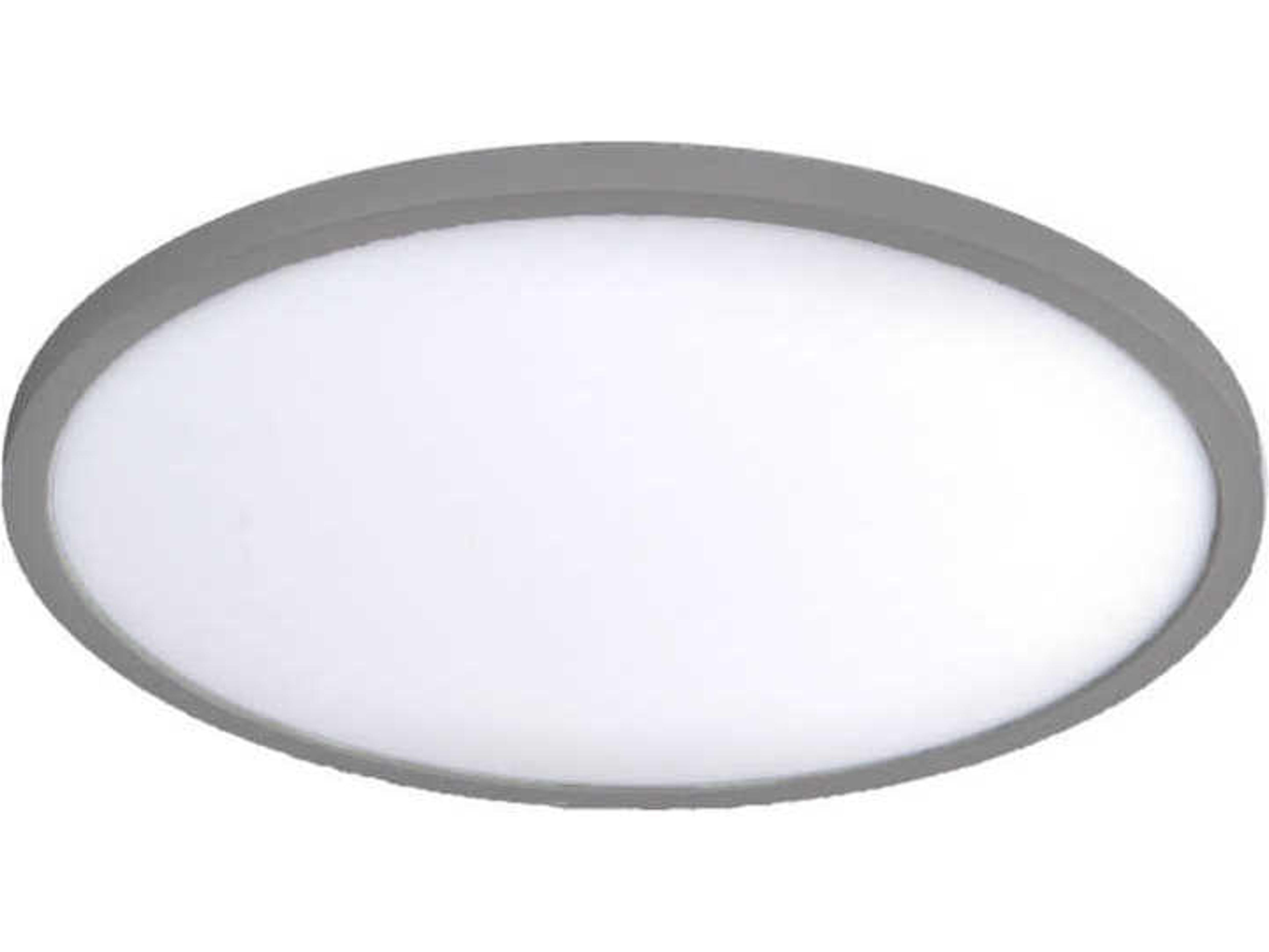 Round LED Flush Mount 15-Inch Brushed Nickel