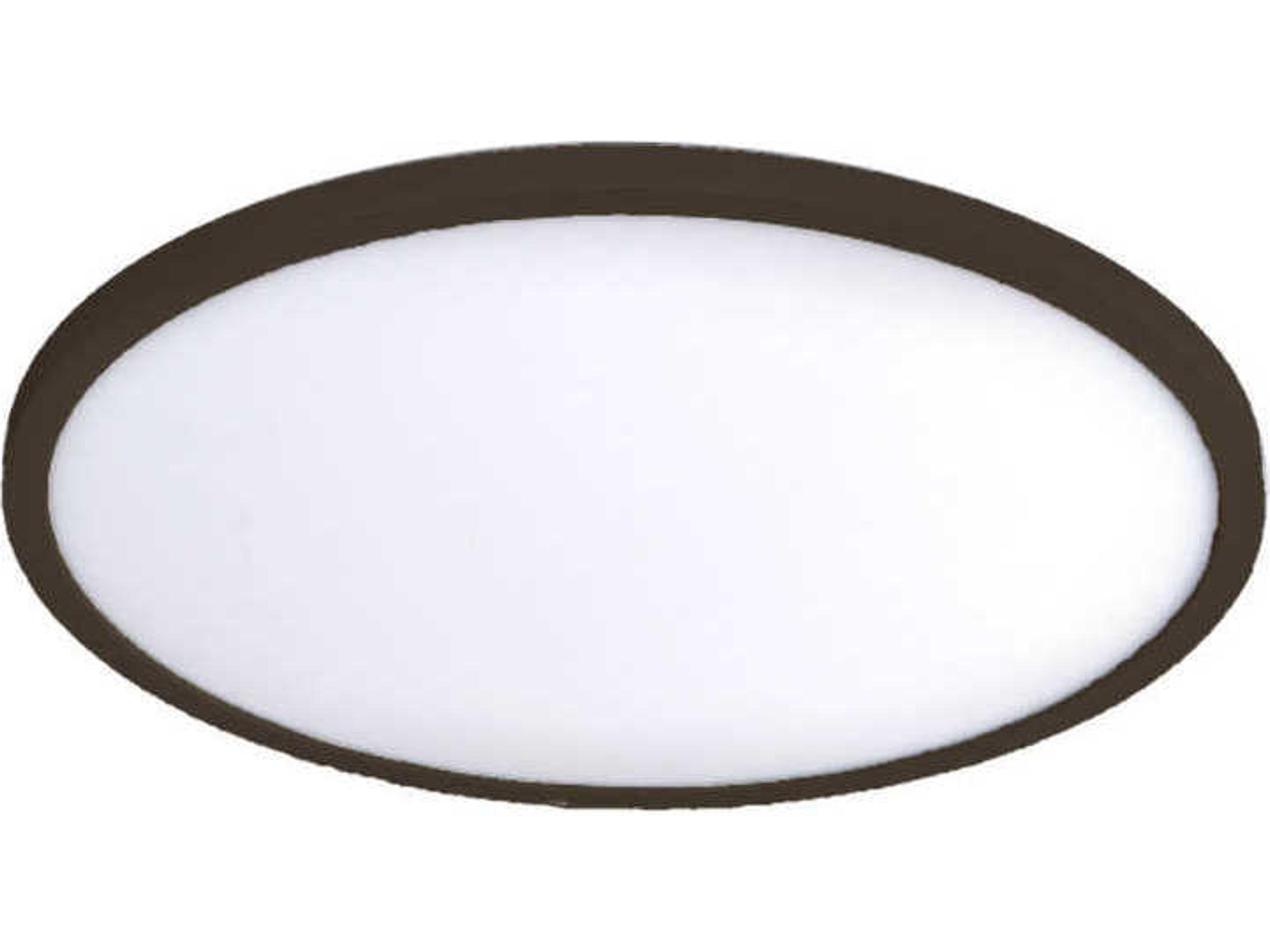 Round LED Flush Mount 15-Inch Bronze Modern Fixture