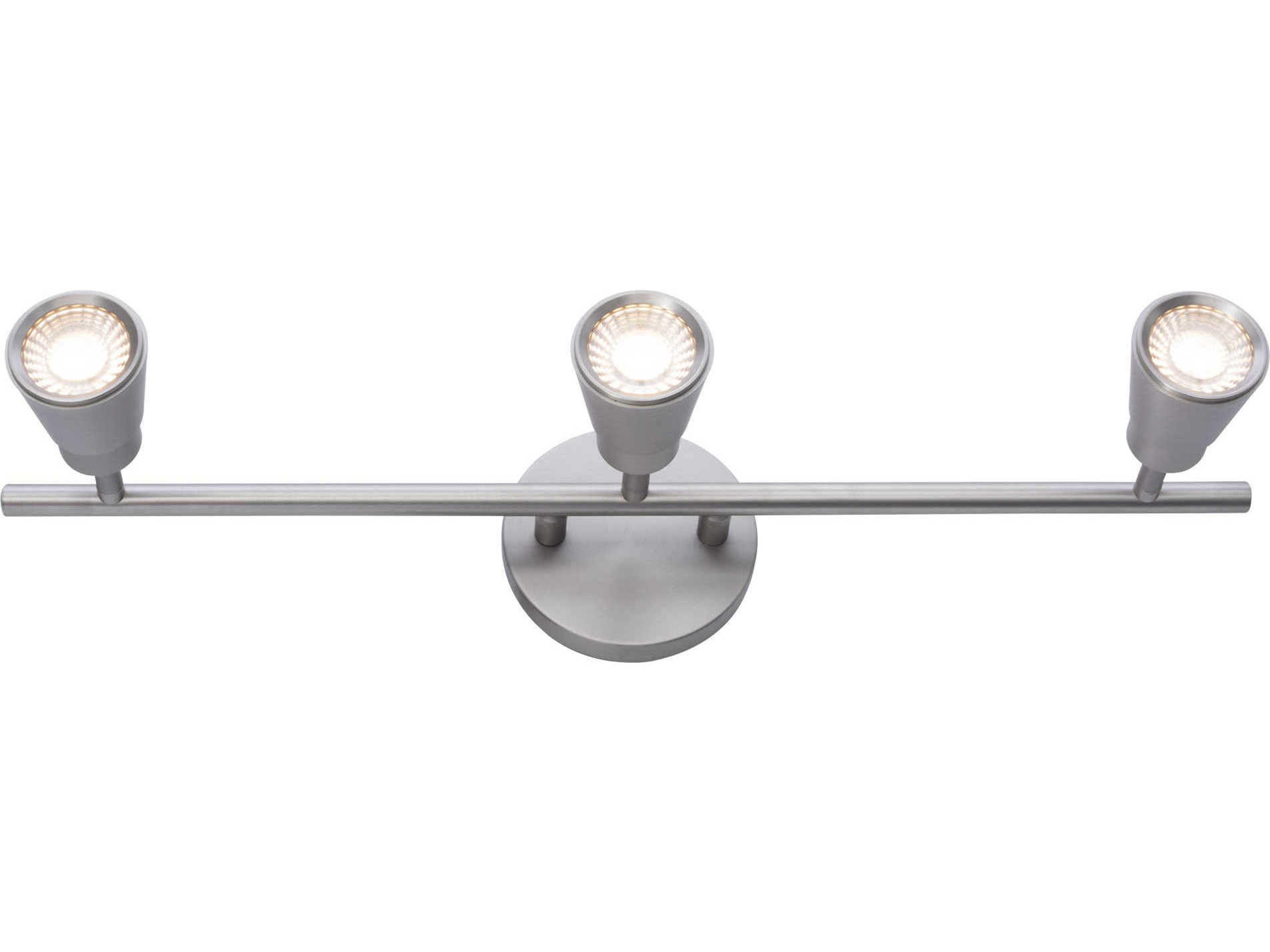 Solo 3-Light LED Fixed Rail Kit Brushed Nickel