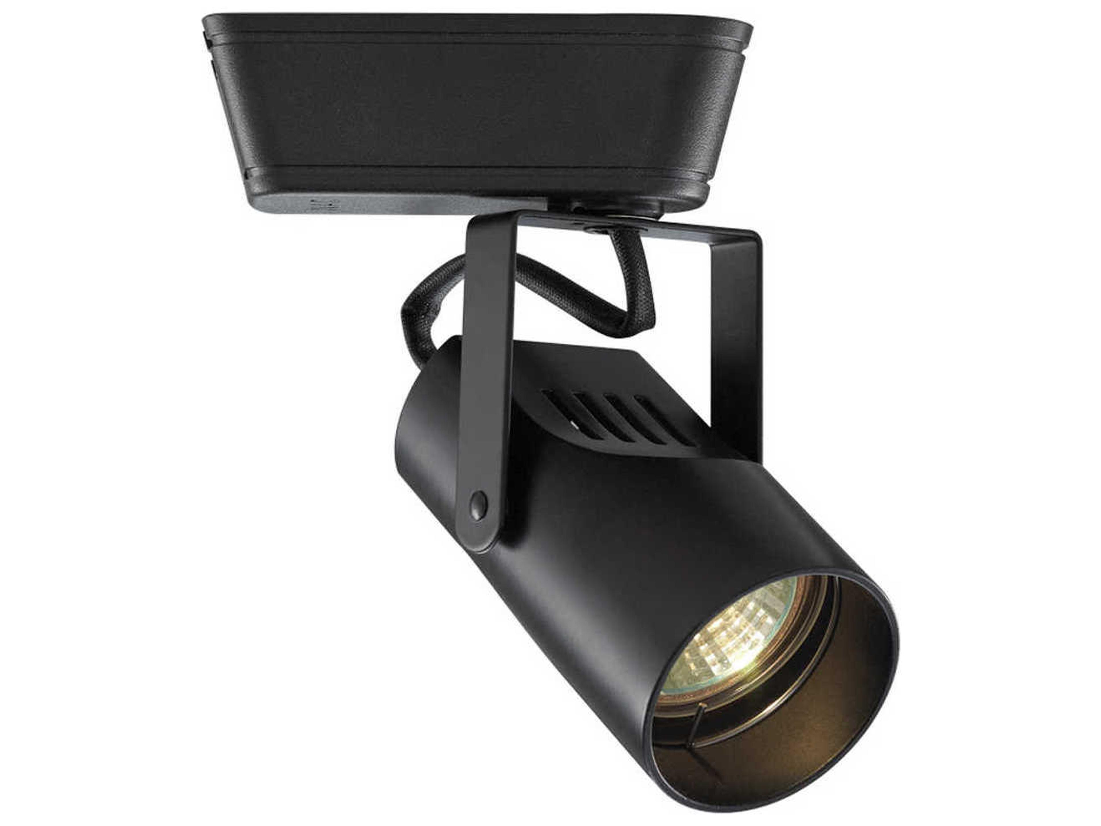 Track Black LED Cylinder & Rail Light