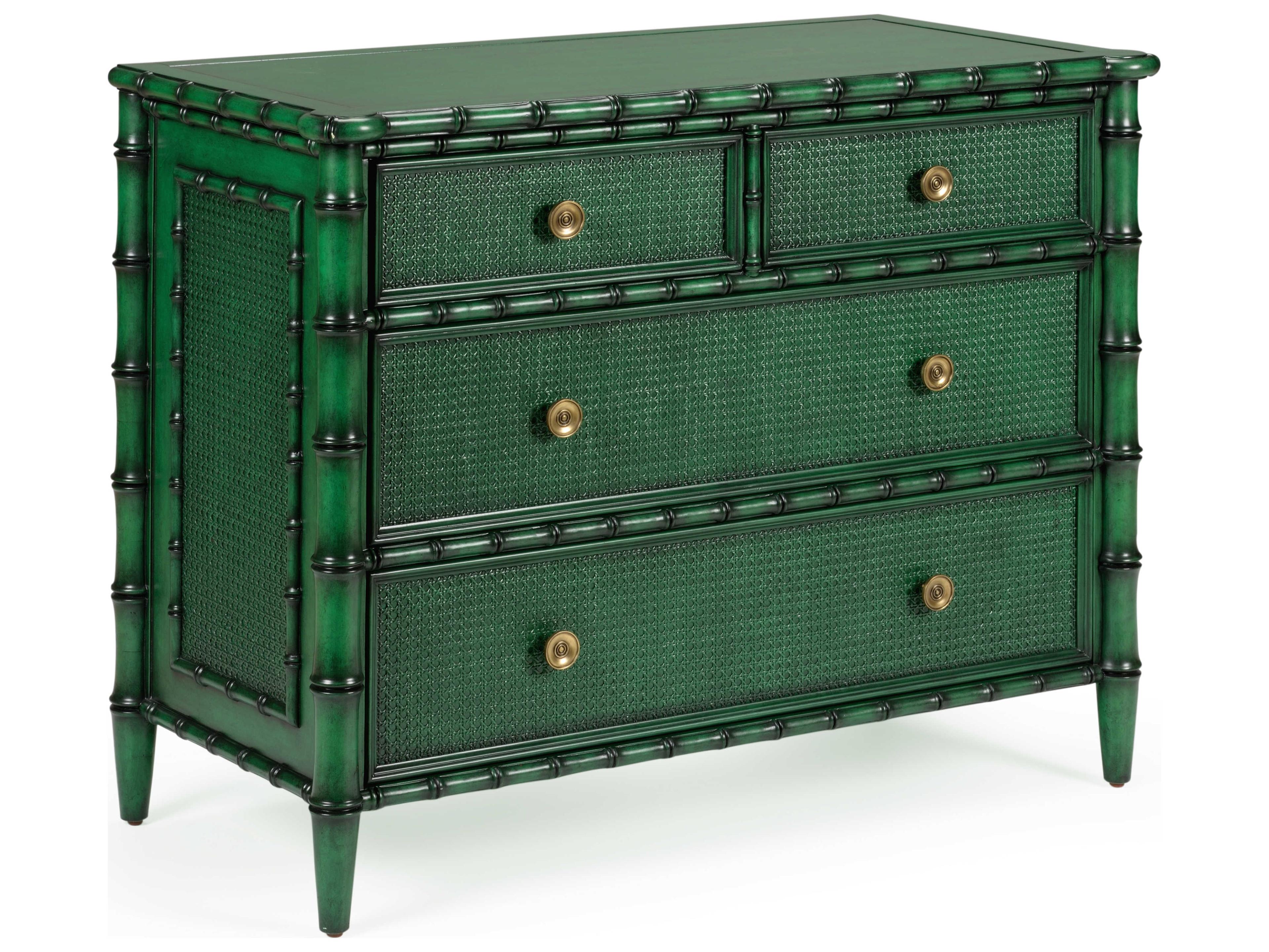 Borneo Emerald Green Hardwood Accent Chest