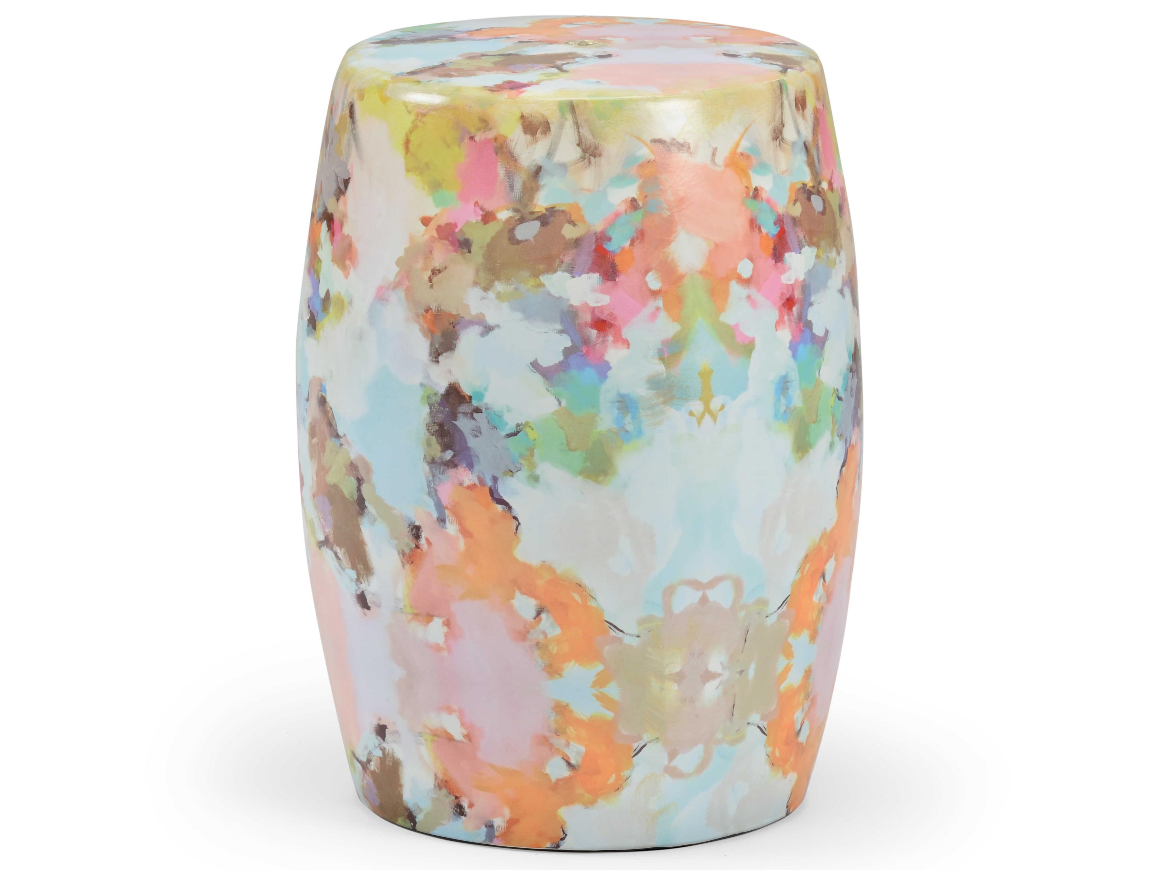 Laura Park Designs Under The Sea Ceramic Garden Seat Multi-Color