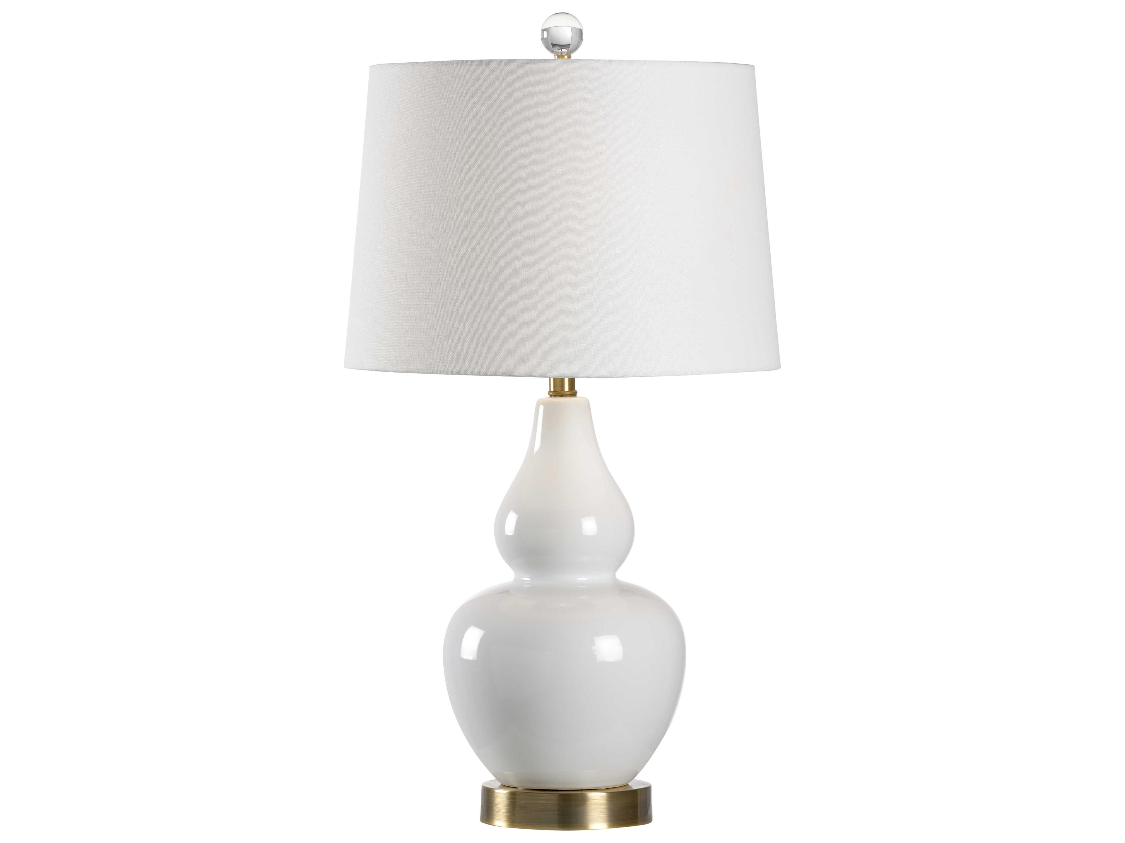 Ellis White Linen Lamp