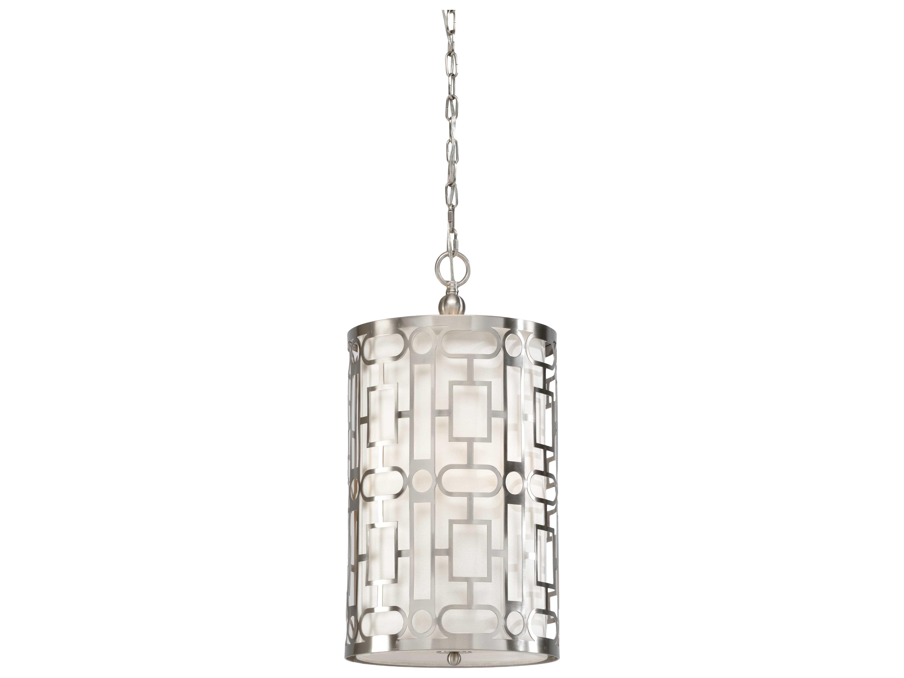 Wildwood Coco 3-Light Nickel Cylinder Pendant