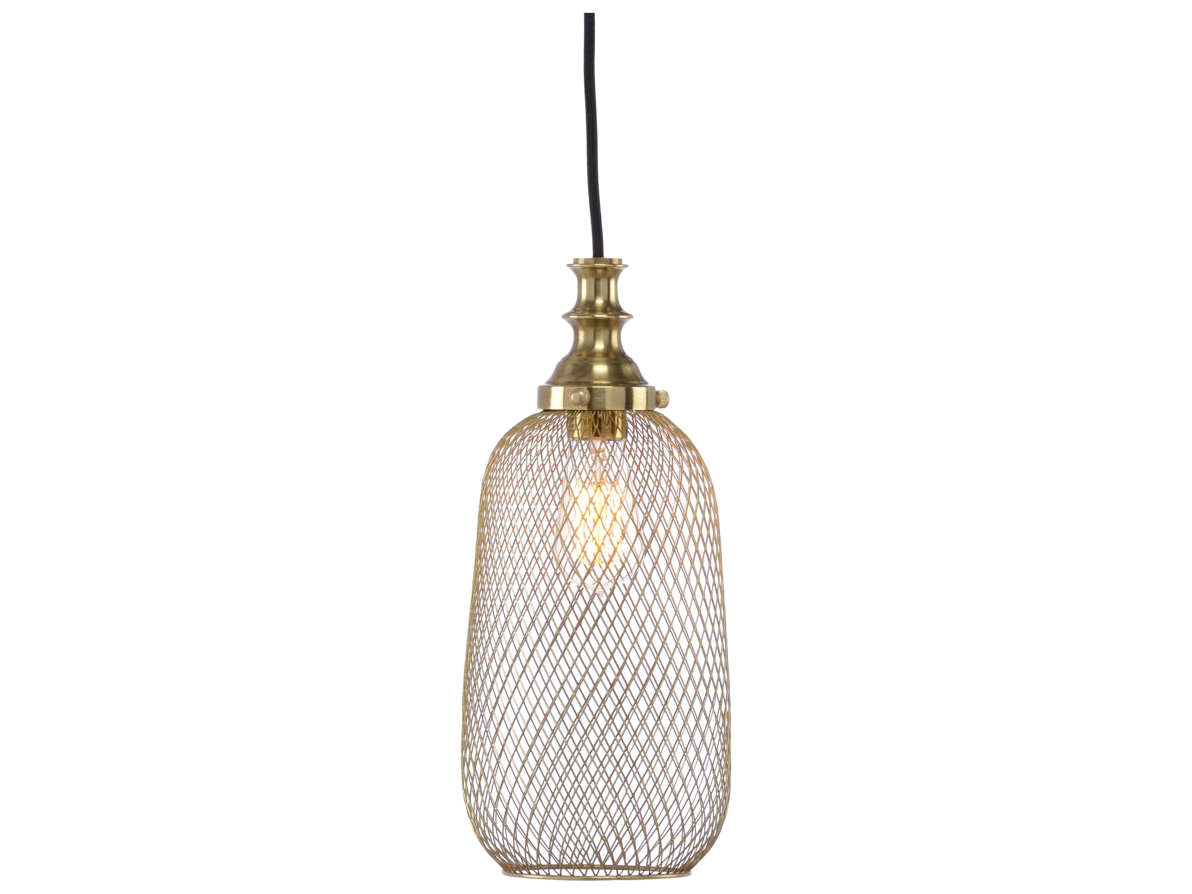 Wildwood Lipton 1-Light Antique Brass Pendant