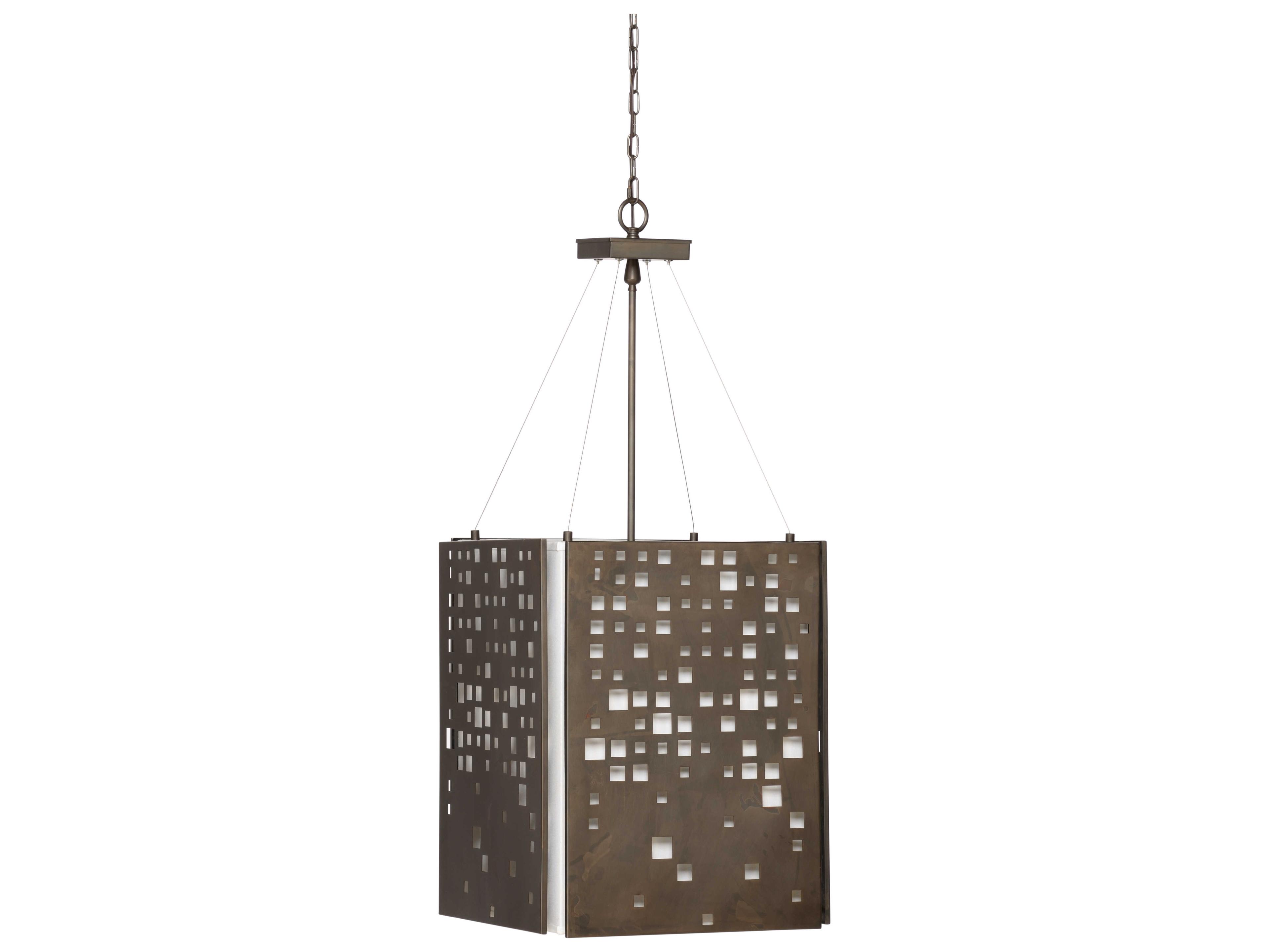 Wildwood City 4-Light Bronze Geometric Pendant